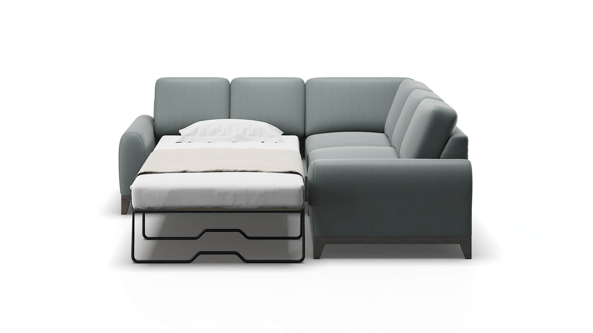 Mykonos Oakley Baltic Sectional Sleeper Espresso legs 1