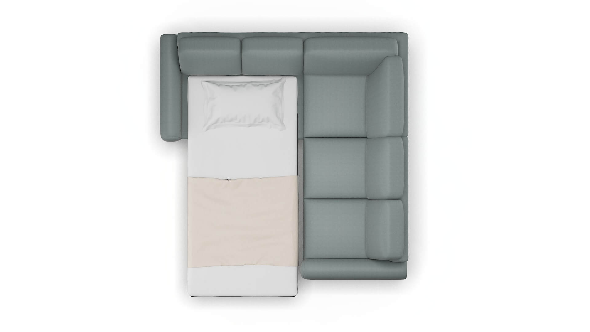 Mykonos Oakley Baltic Sectional Sleeper Espresso legs 3