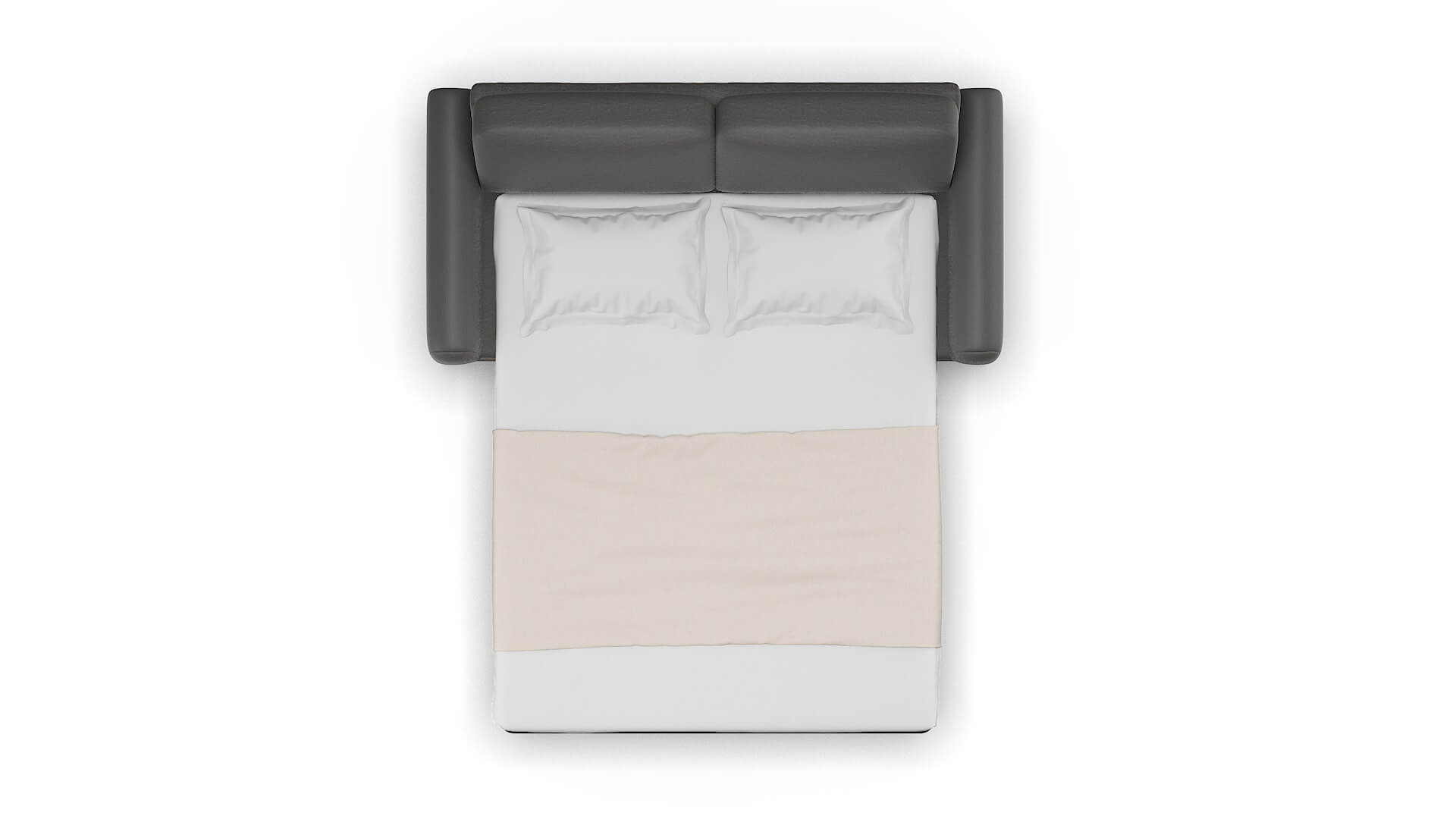 Mykonos Oscar Grey Sofa Sleeper Espresso legs 3