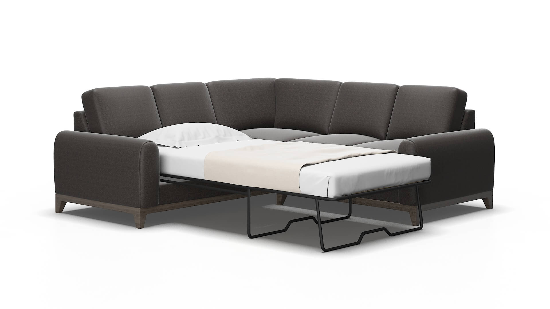 Mykonos Phoenix chocolate Sectional sleeper Espresso Legs  2