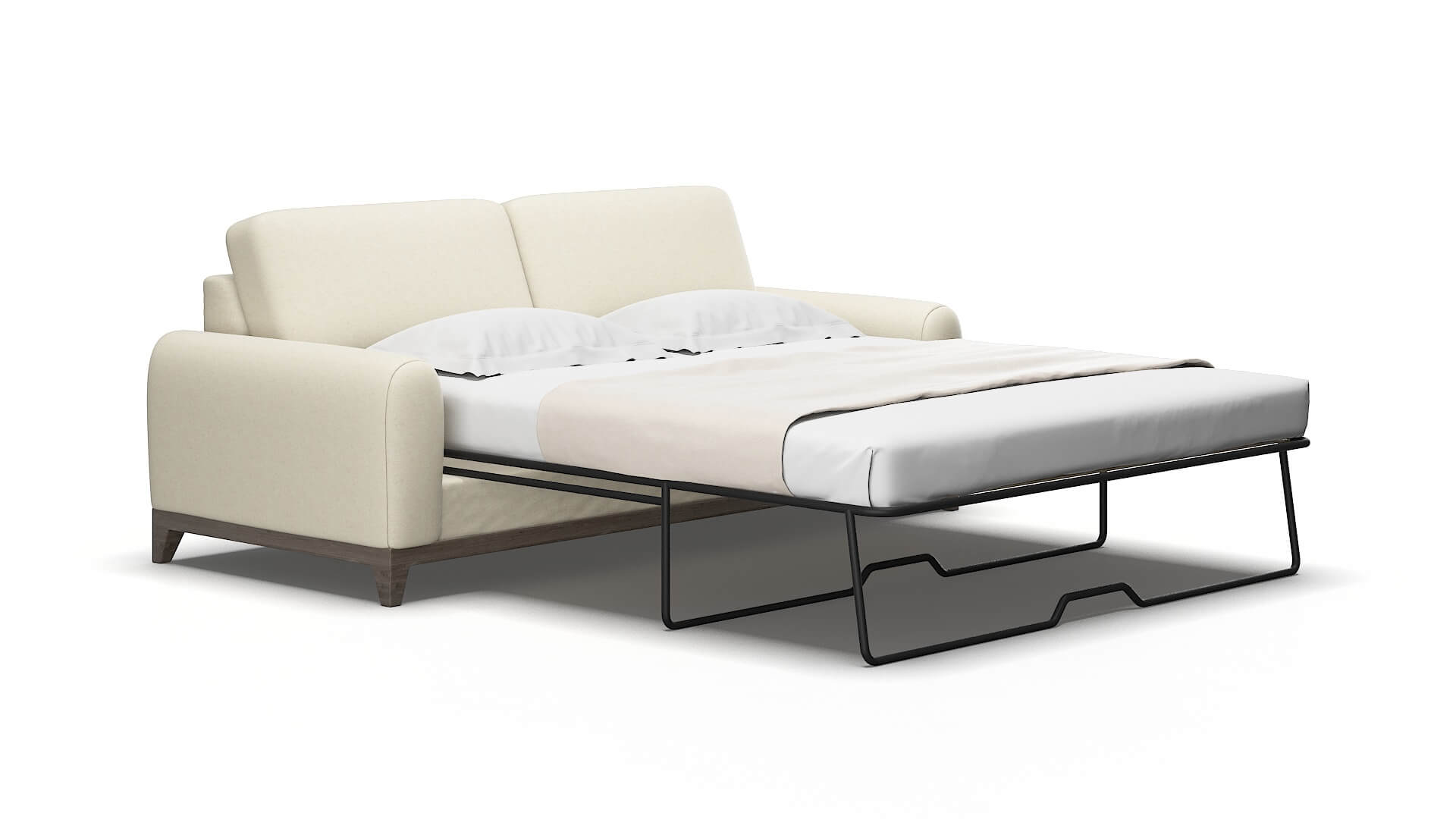 Mykonos Phoenix Ivory Sofa Sleeper Espresso legs 2