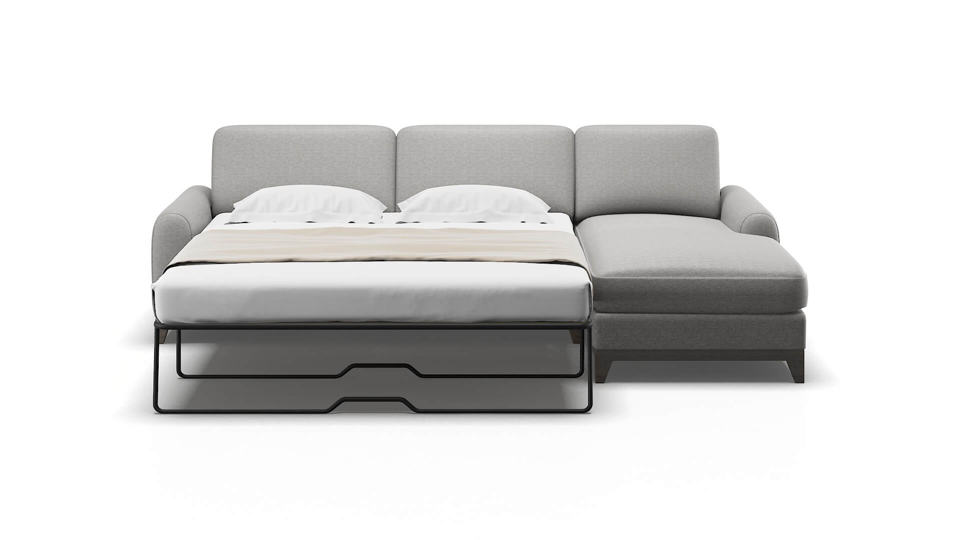 Mykonos Phoenix Smoke Panel Sleeper Espresso legs 1