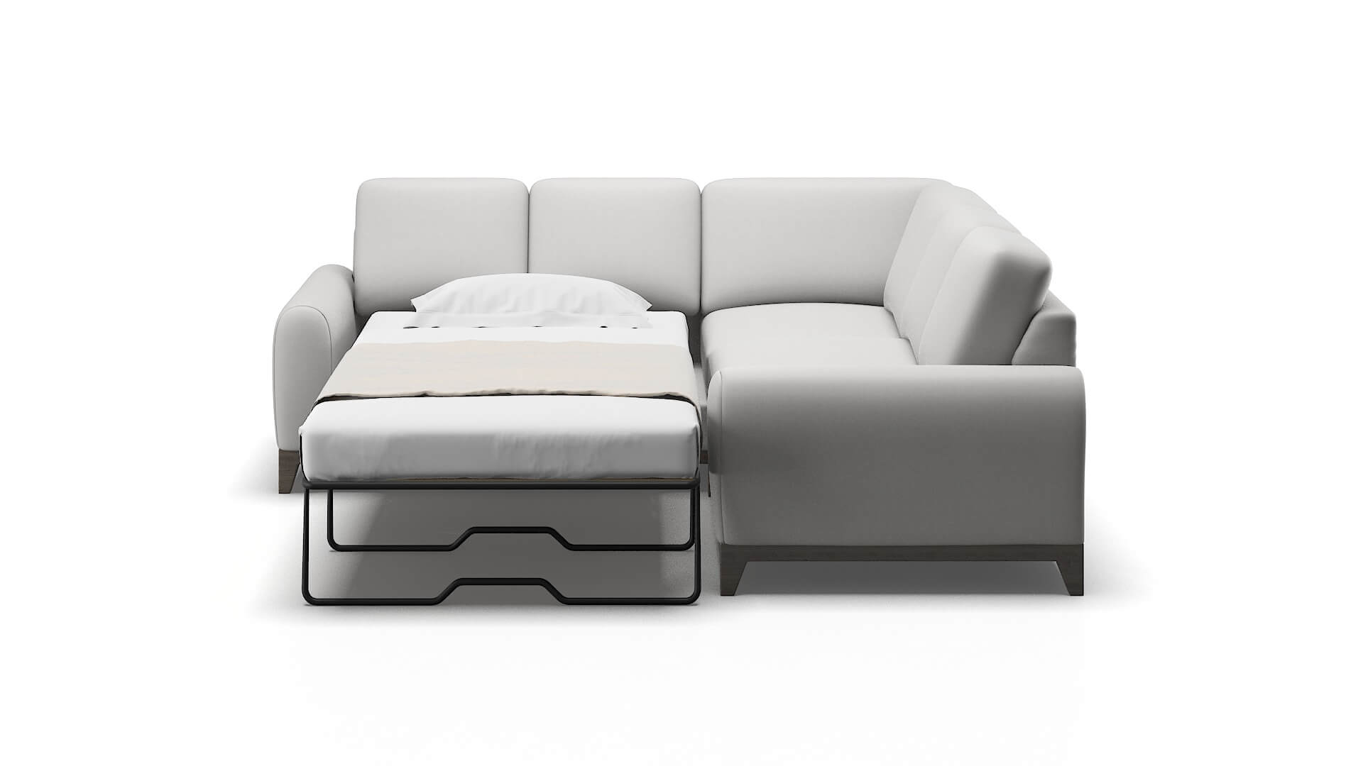 Mykonos Prisma Steam Sectional Sleeper Espresso legs 1