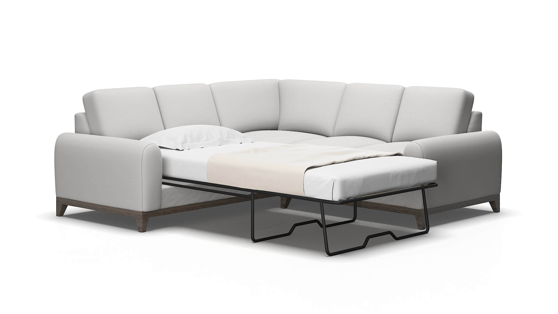 Mykonos Prisma Steam Sectional Sleeper Espresso legs 2