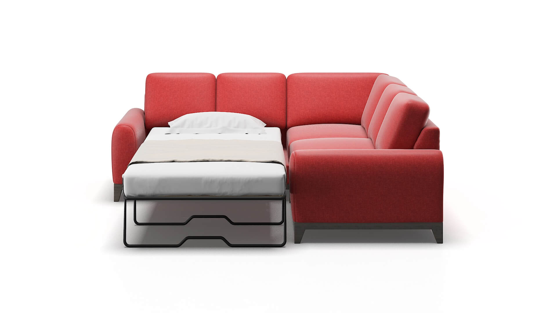 Mykonos Royale Berry Sectional Sleeper Espresso legs 1