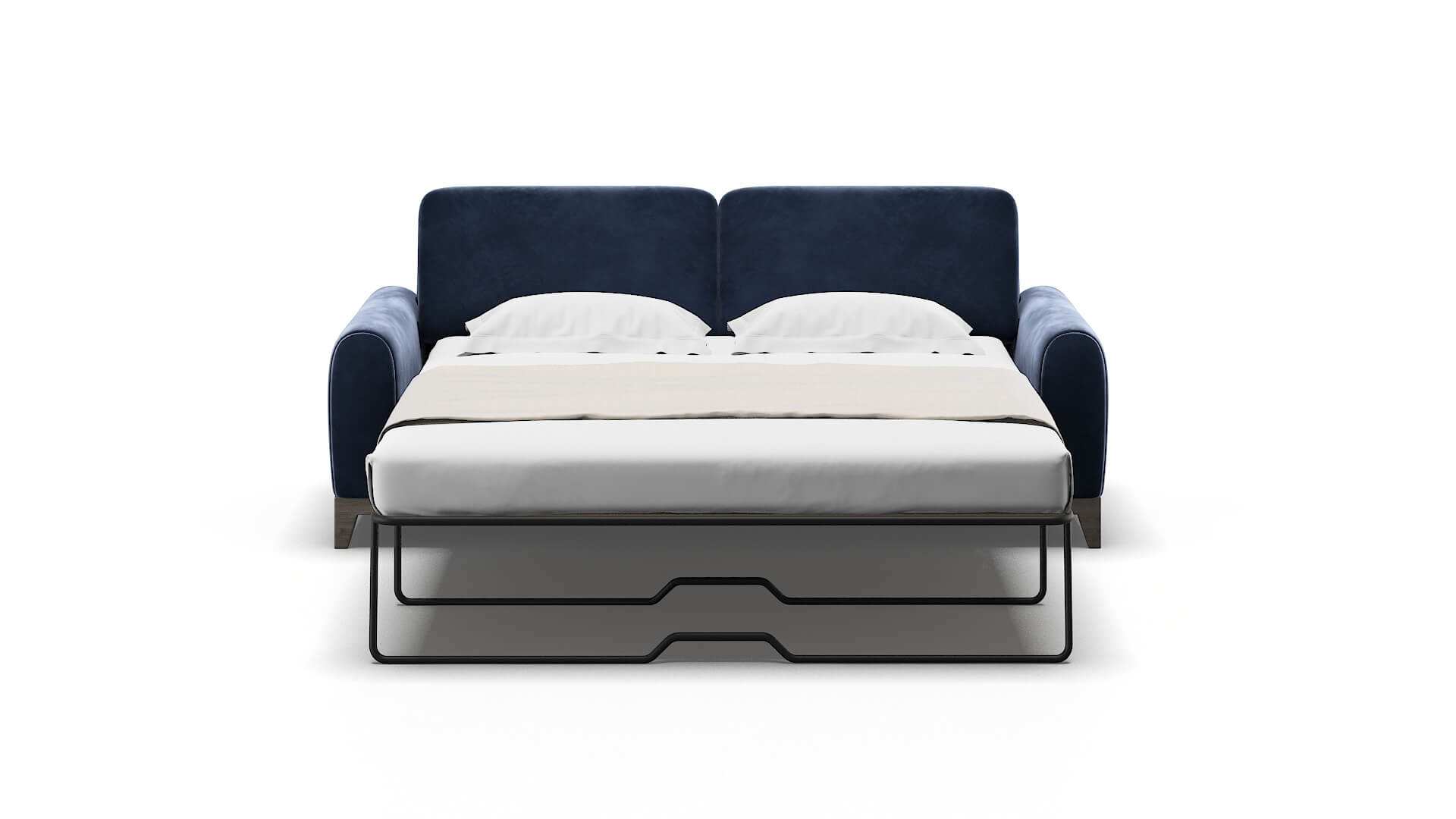 Mykonos Royale Cobalt Sofa Sleeper Espresso legs 1