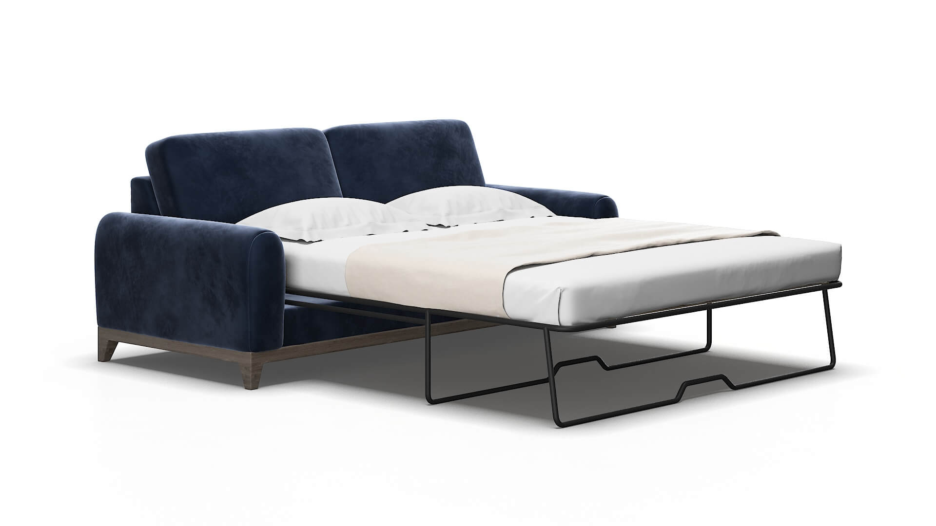 Mykonos Royale cobalt Sofa sleeper Espresso Legs  2