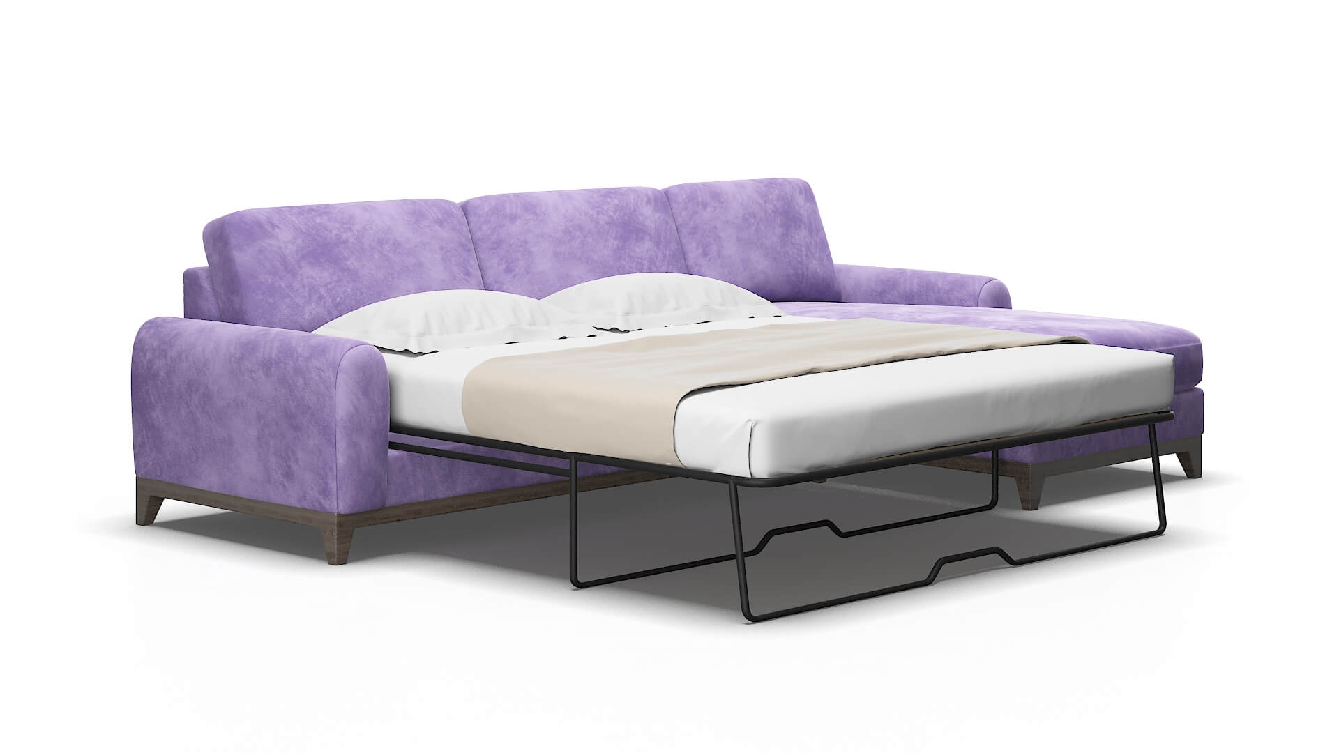 Mykonos Royale lavender Panel sleeper Espresso Legs  2