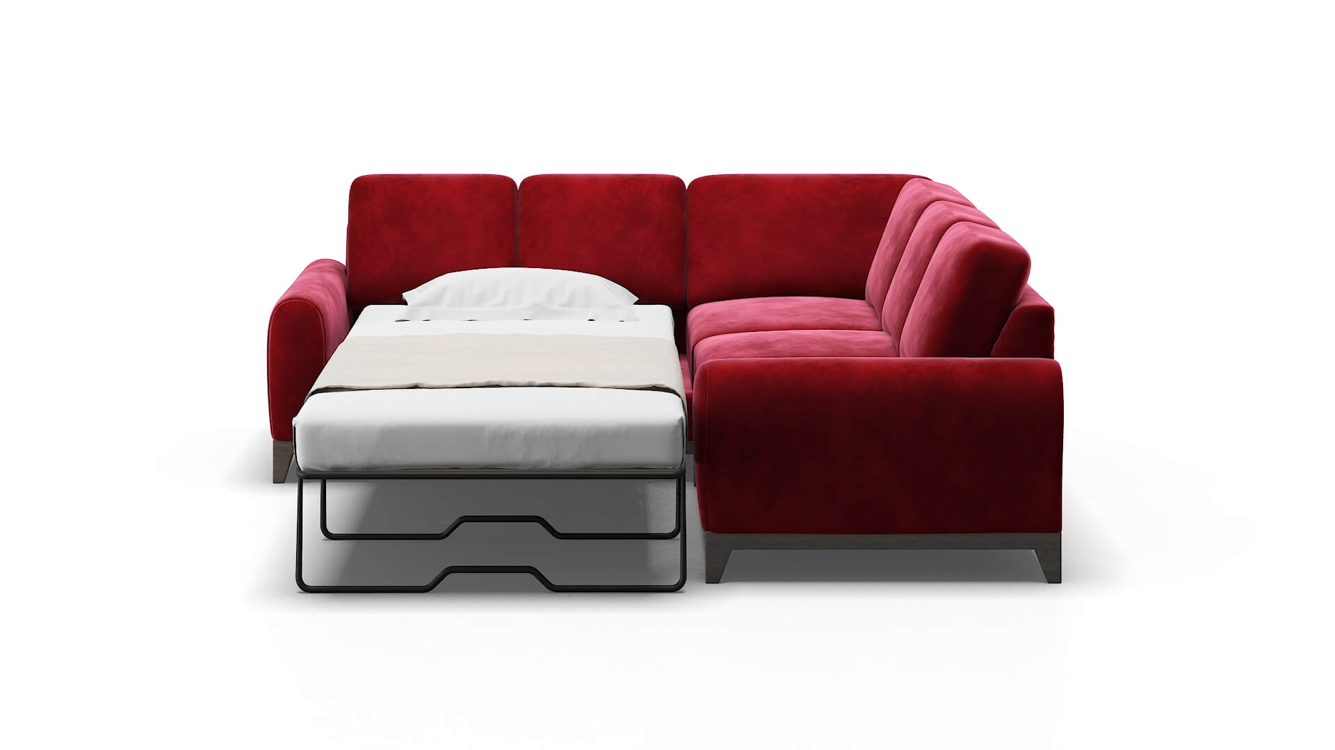 Mykonos Royale Ruby Sectional Sleeper Espresso legs 1