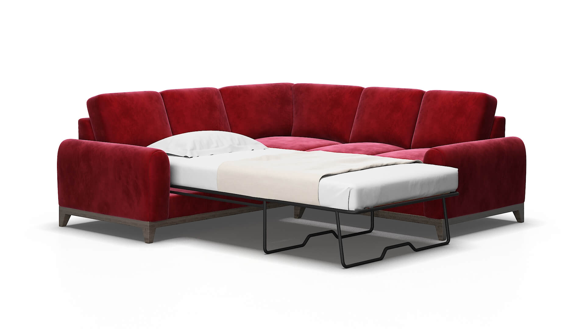 Mykonos Royale Ruby Sectional Sleeper Espresso legs 2