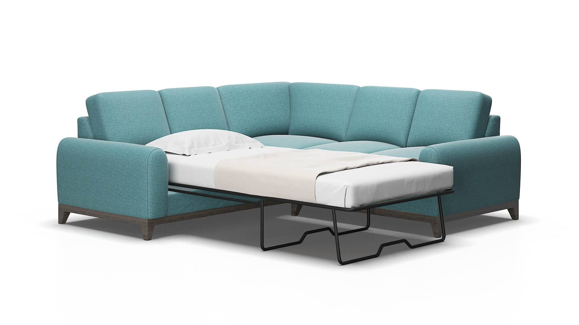 Mykonos Simplex blue_moon Sectional sleeper Espresso Legs  2