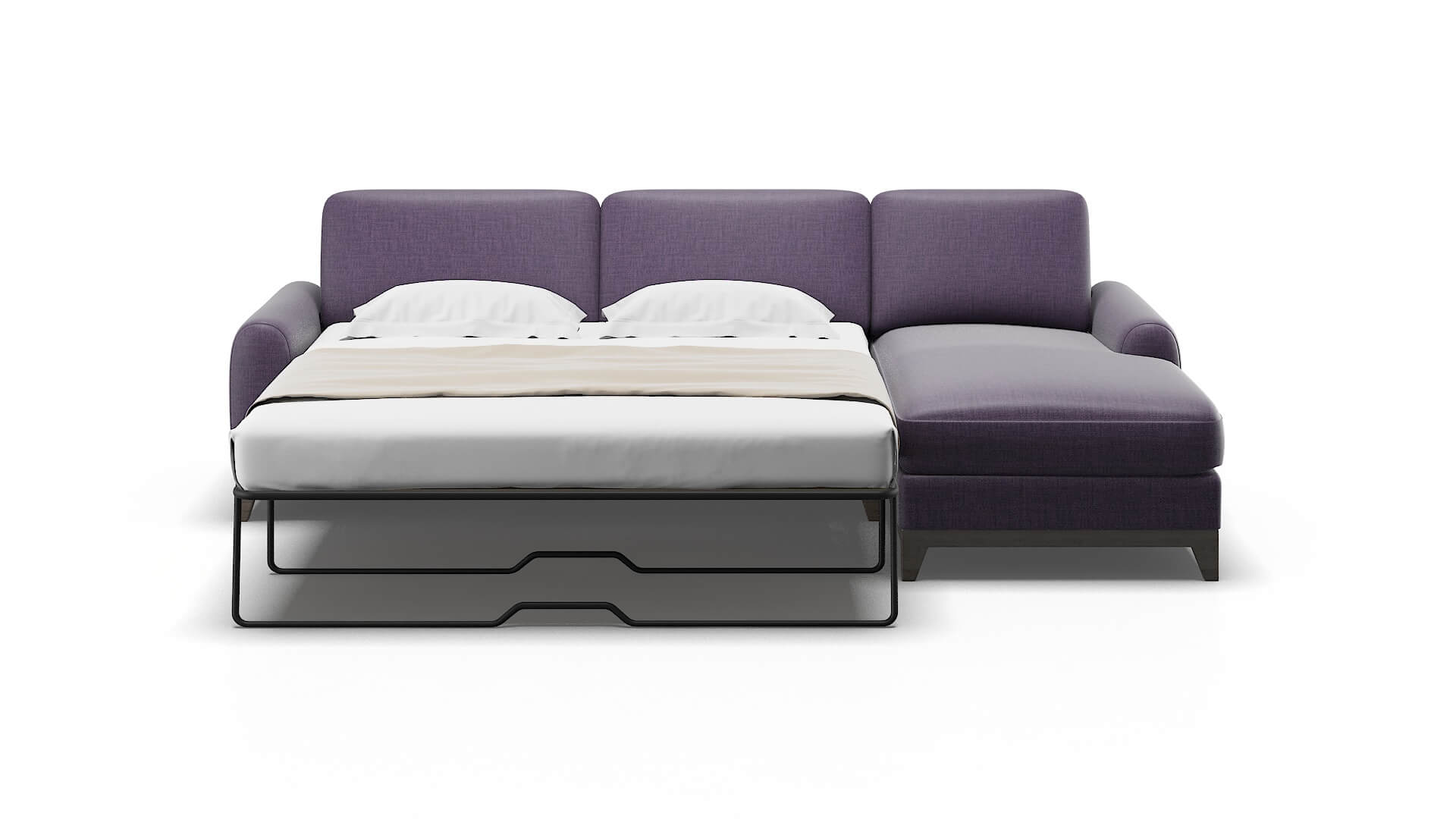 Mykonos Tess Blackberry Panel Sleeper Espresso legs 1