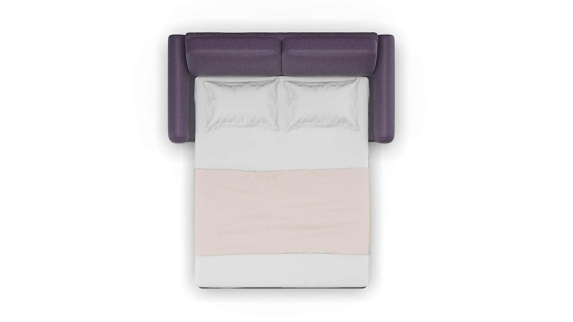 Mykonos Tess Blackberry Sofa Sleeper Espresso legs 3