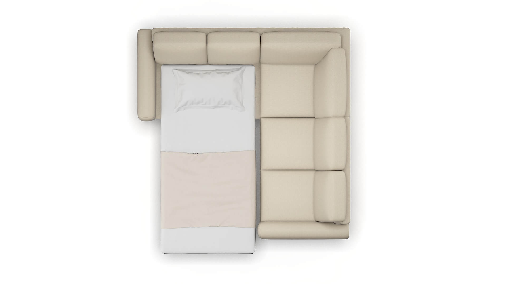 Mykonos Urban_d Silver Sectional Sleeper Espresso legs 3