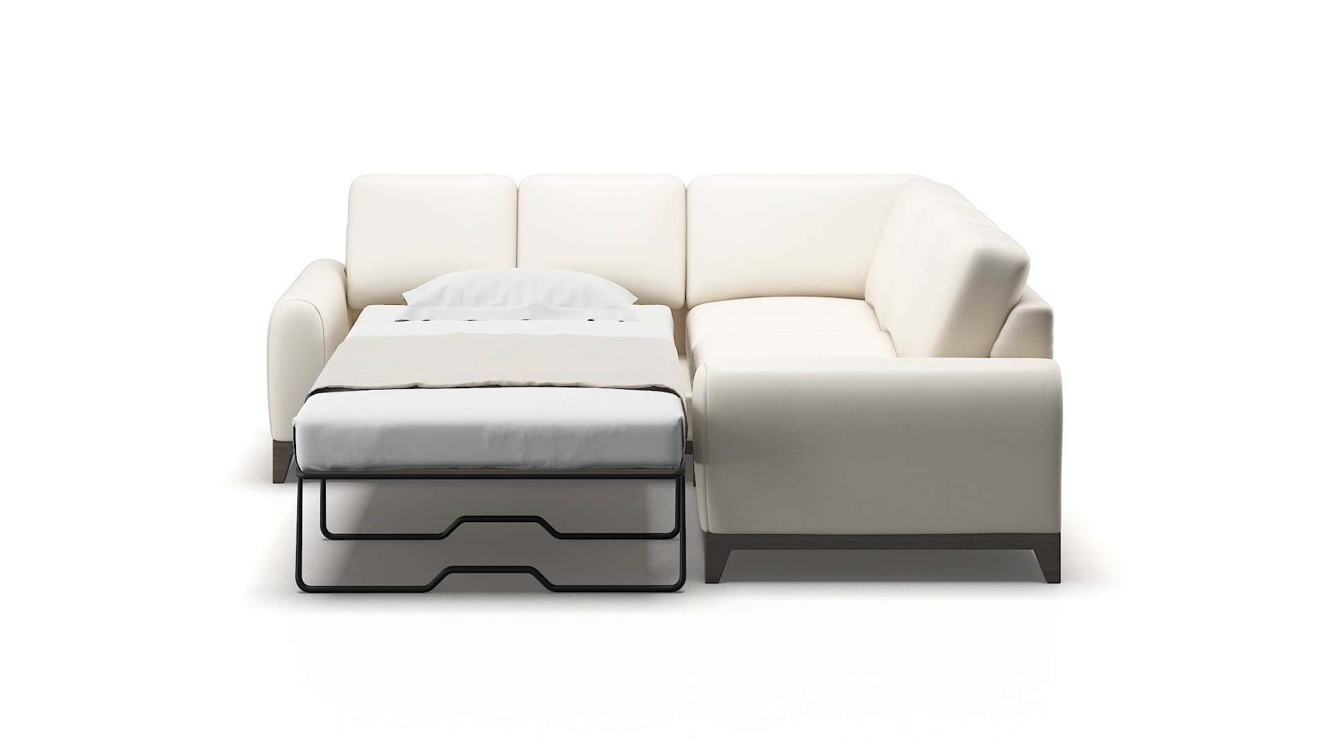 Mykonos Urban_d Snow Sectional Sleeper Espresso legs 1