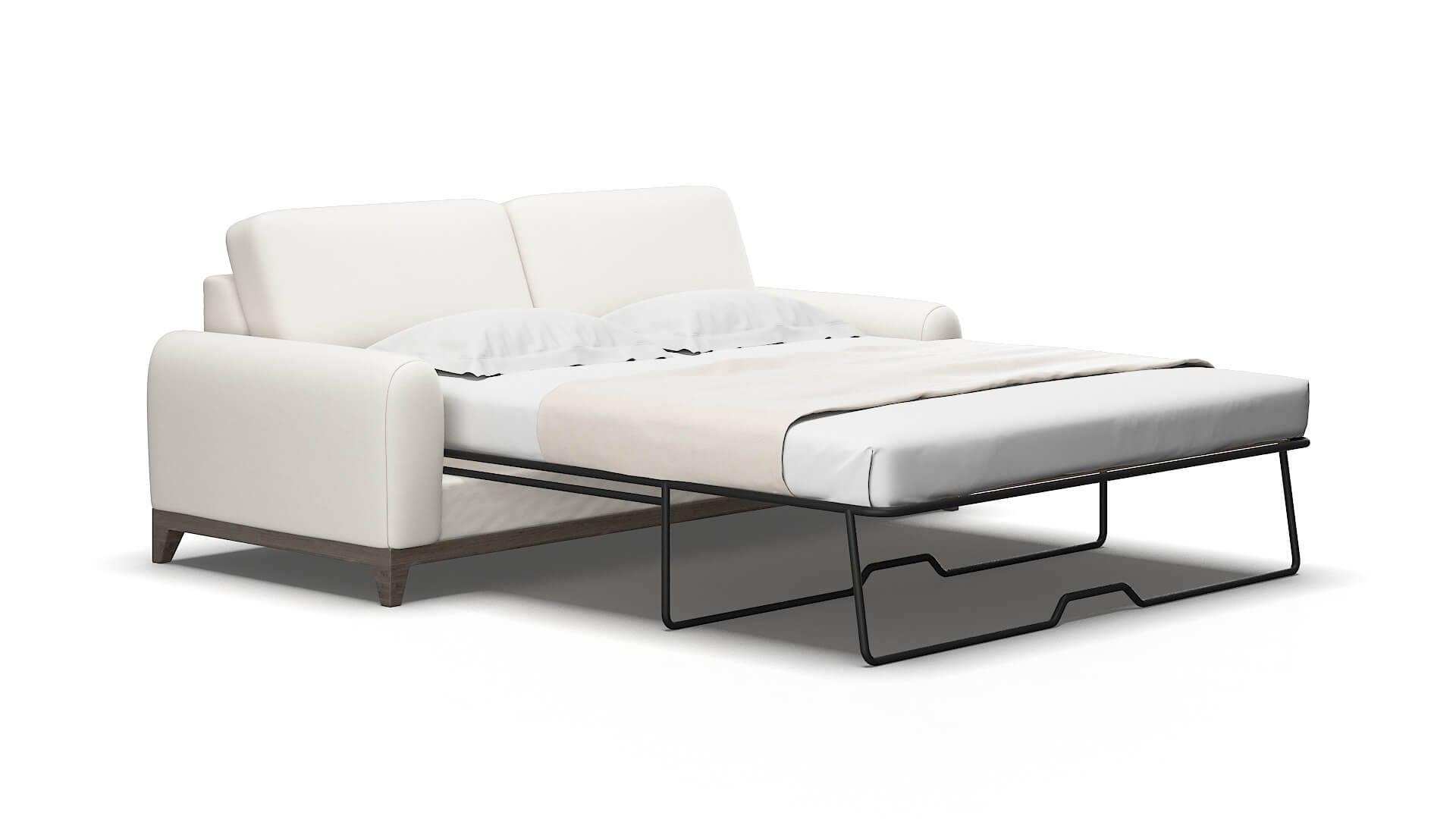 Mykonos Venice Eggshell Sofa Sleeper Espresso legs 2