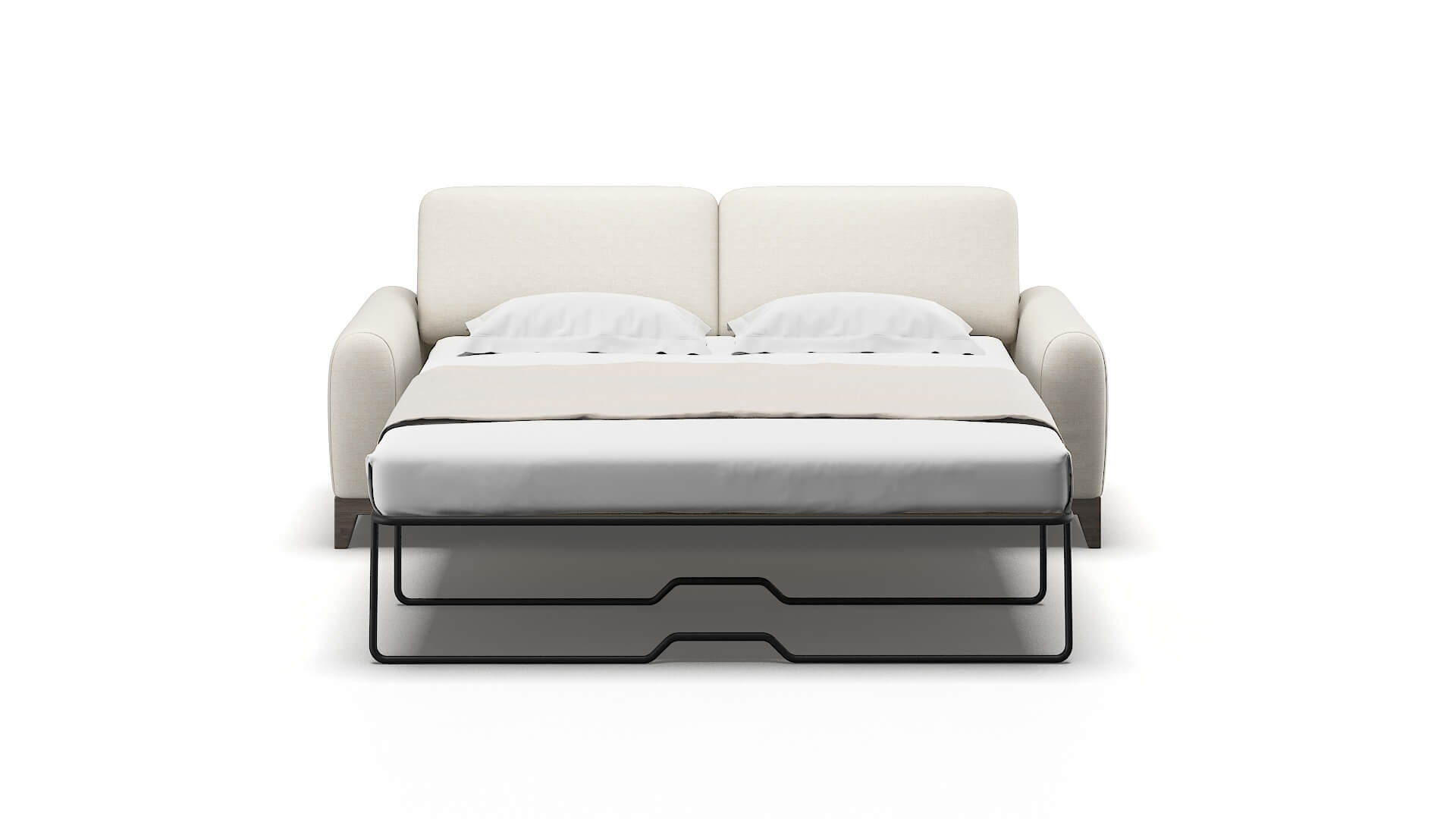 Mykonos Venus Cream Sofa Sleeper Espresso legs 1