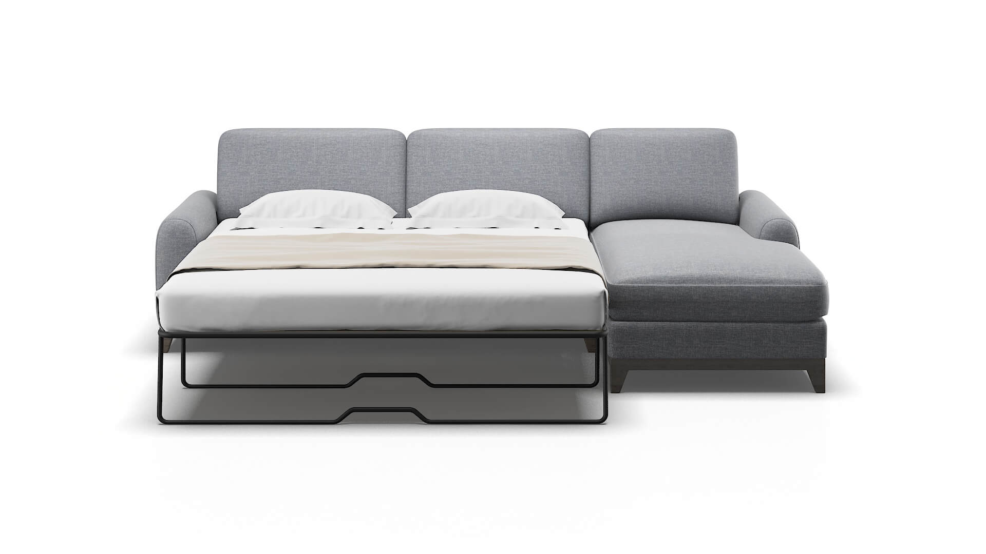 Mykonos Venus Mist Panel Sleeper Espresso legs 1