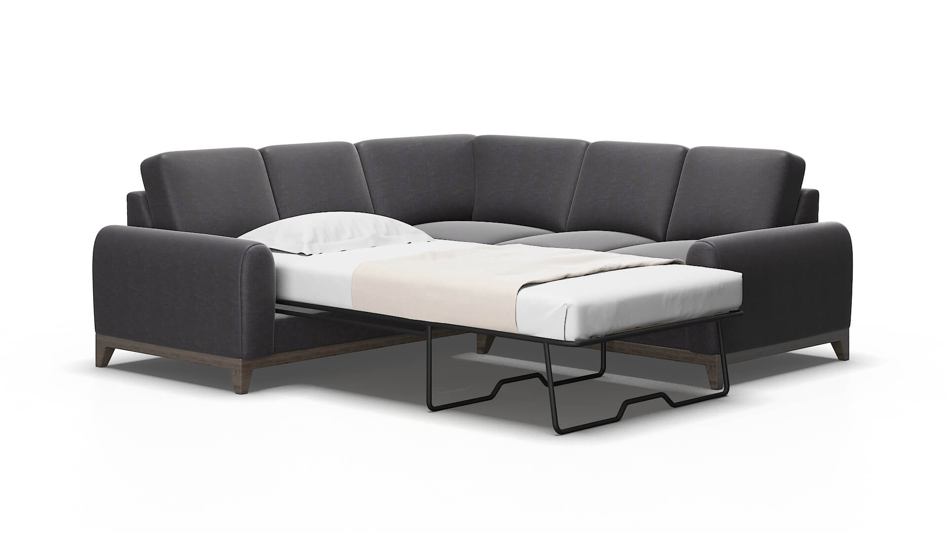 Mykonos Venus onyx Sectional sleeper Espresso Legs  2