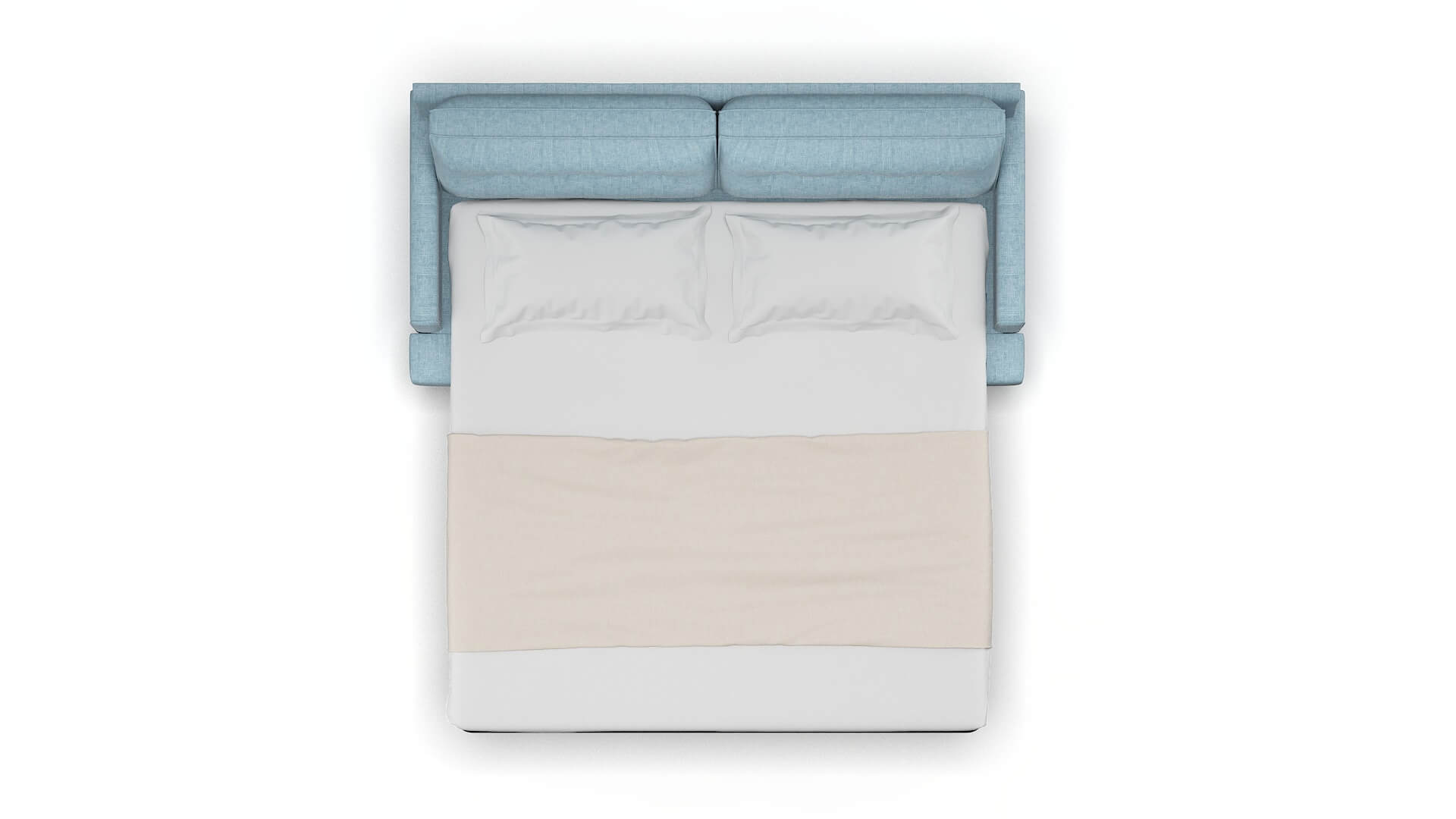 Naples Atlas Turquoise Sofa Sleeper Espresso legs 3