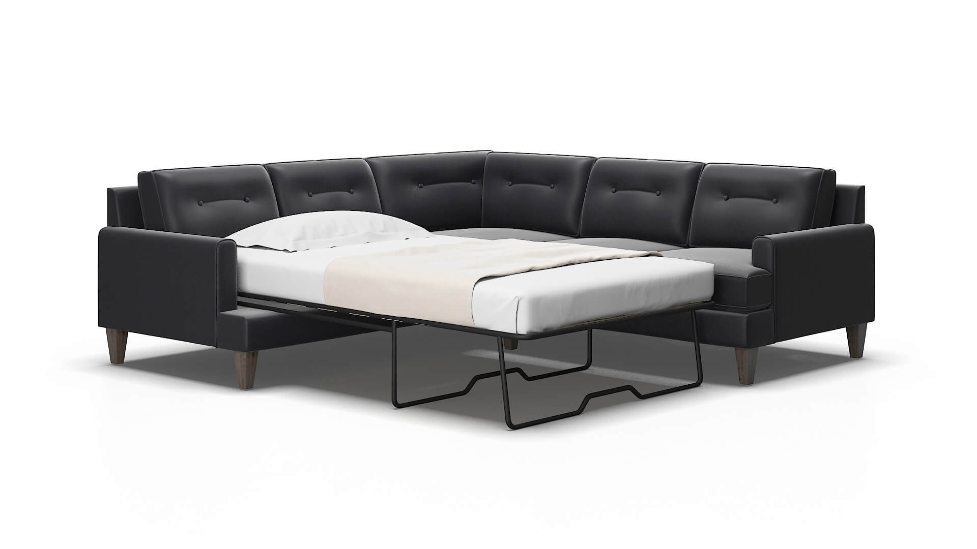 Naples Atlas_plz navy Sectional sleeper Espresso Legs  2