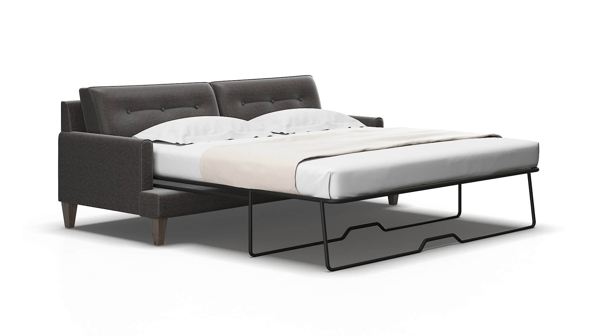 Naples Avenger Denim Sofa Sleeper Espresso legs 2