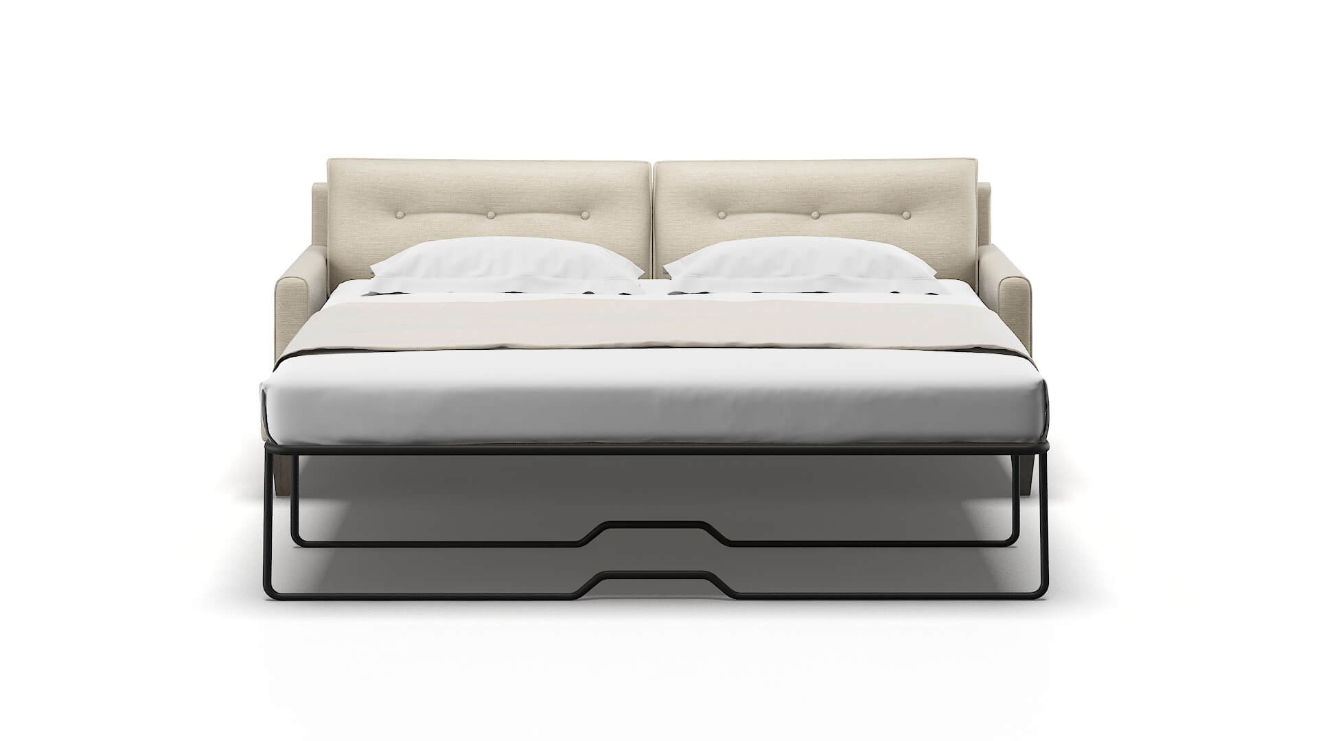 Naples Avenger Pumice Sofa Sleeper Espresso legs 1