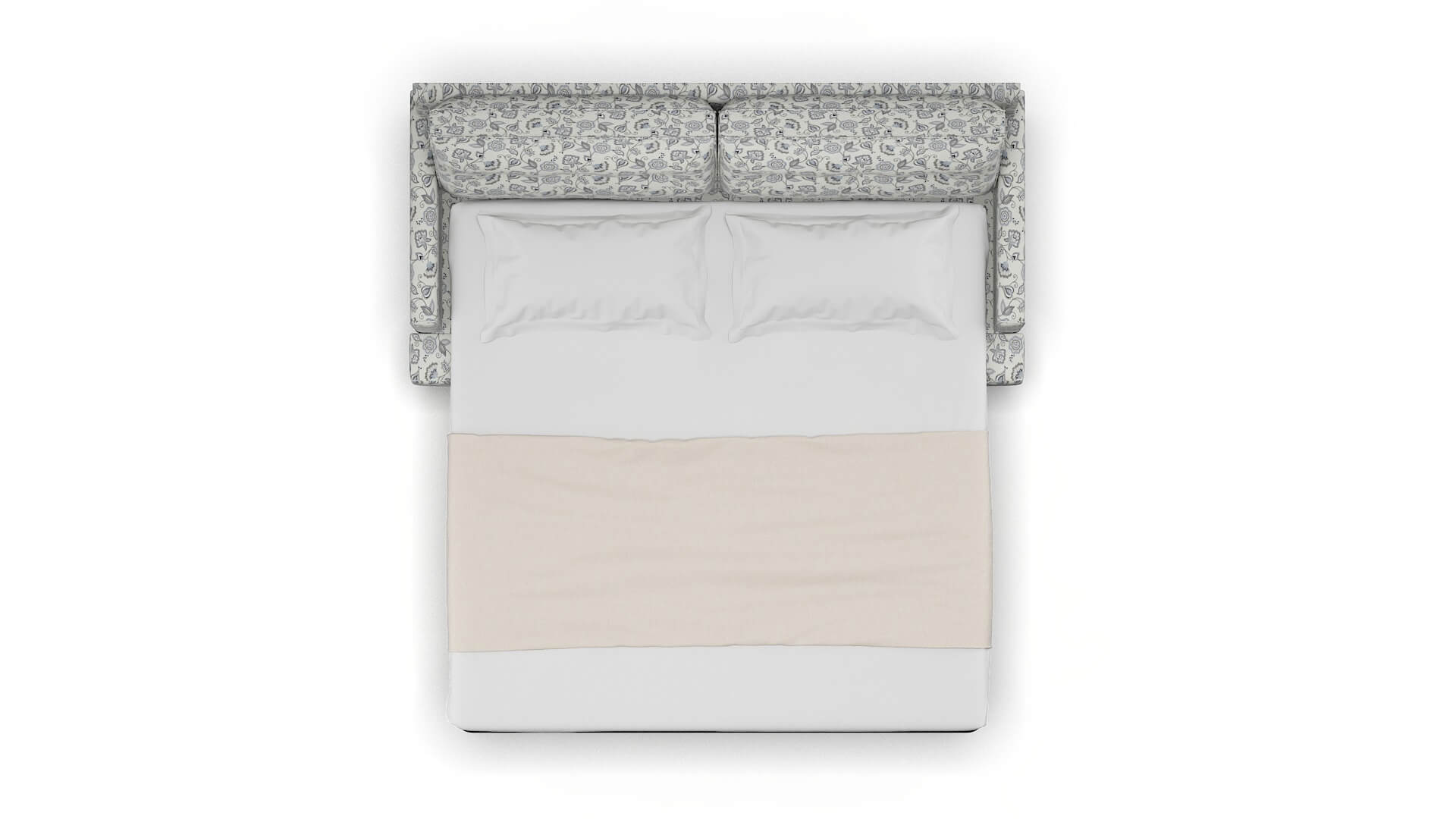 Naples Avignon Sky Sofa Sleeper Espresso legs 3