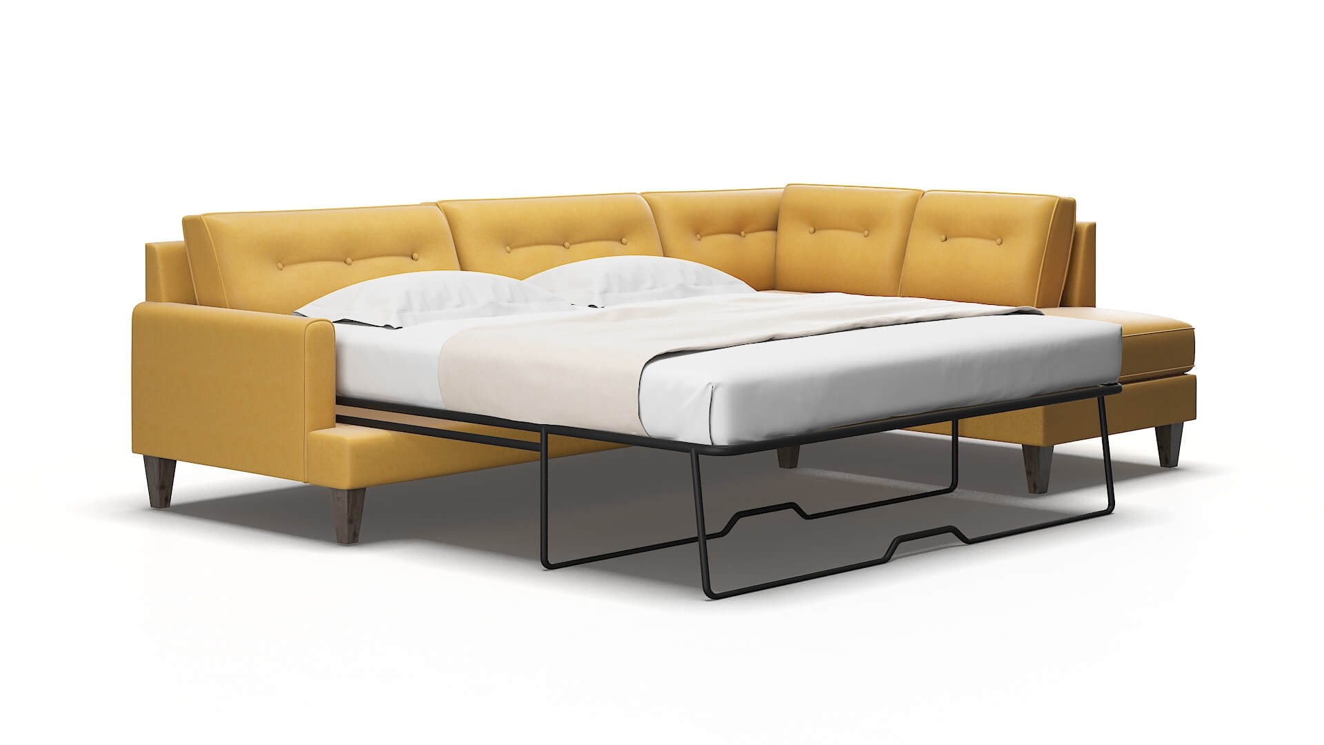 Naples Bella Amber Panel Sleeper Espresso legs 2