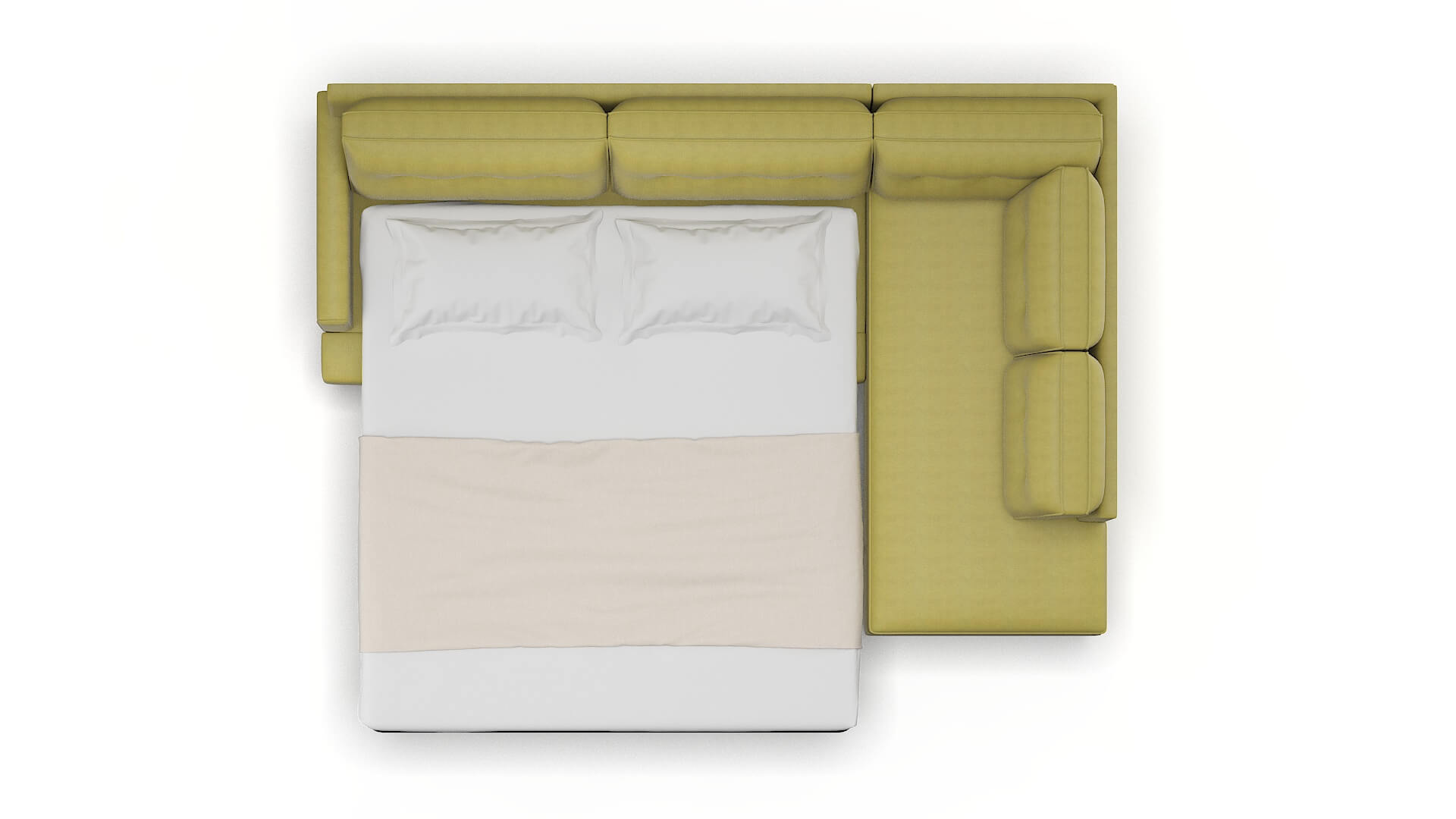Naples Bella Apple Panel Sleeper Espresso legs 3