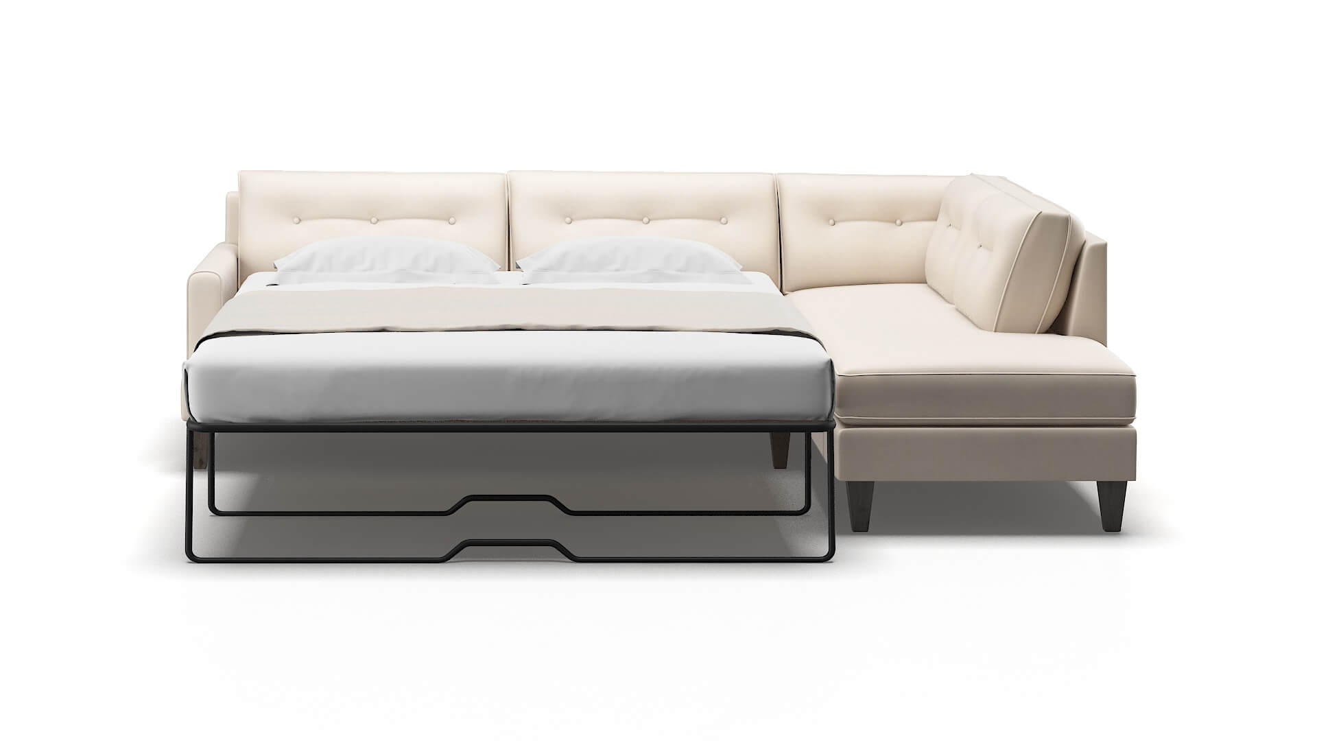 Naples Bella Buckwheat Panel Sleeper Espresso legs 1