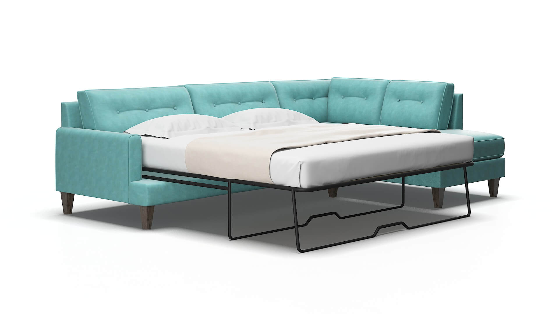 Naples Bella caribbean Panel sleeper Espresso Legs  2