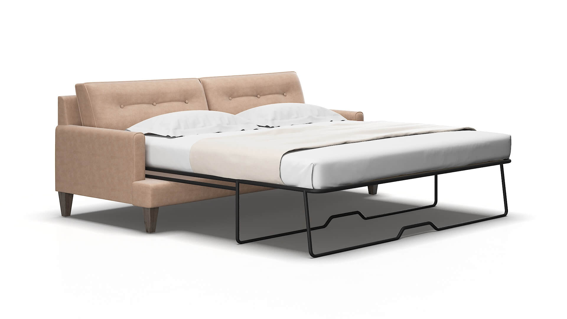 Naples Bella Cocoa Sofa Sleeper Espresso legs 2