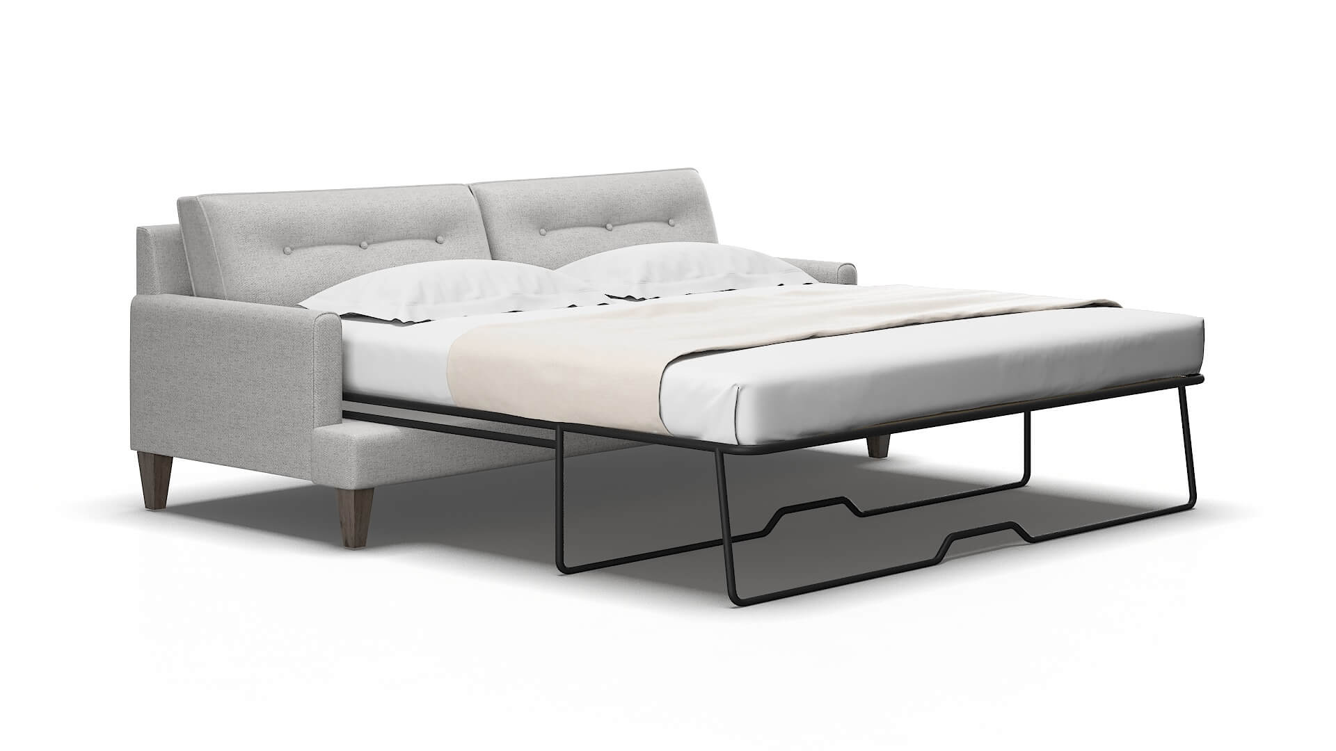 Naples Catalina Silver Sofa Sleeper Espresso legs 2