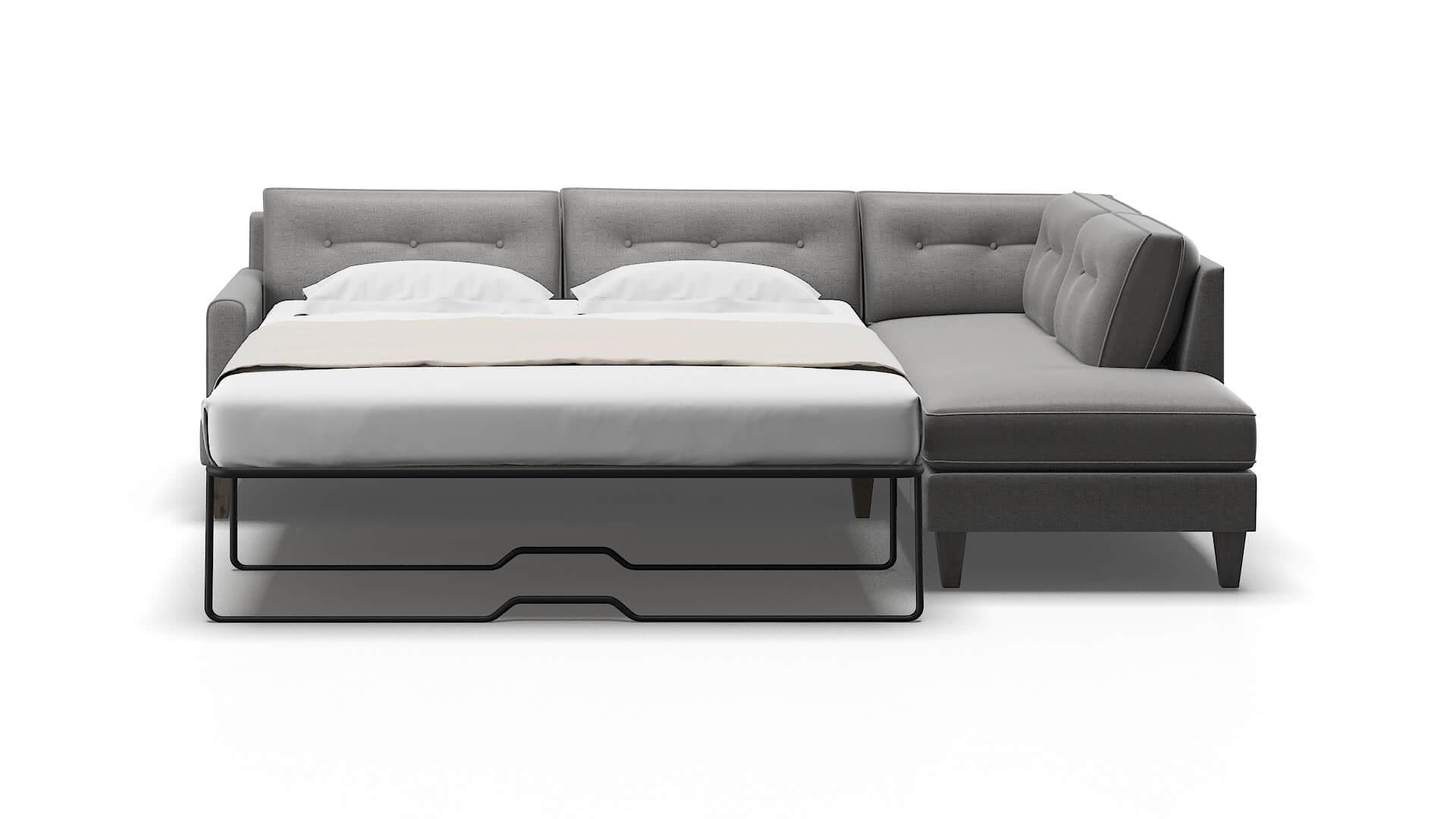 Naples Catalina Steel Panel Sleeper Espresso legs 1