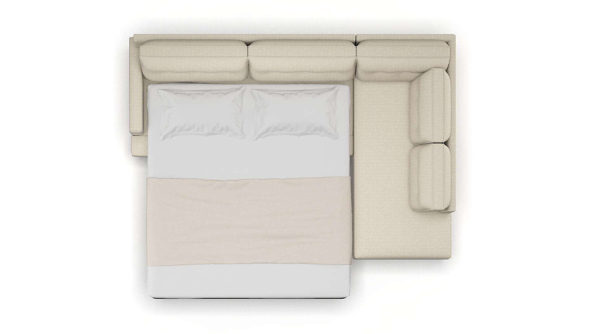 Naples Catalina Wheat Panel Sleeper Espresso legs 3