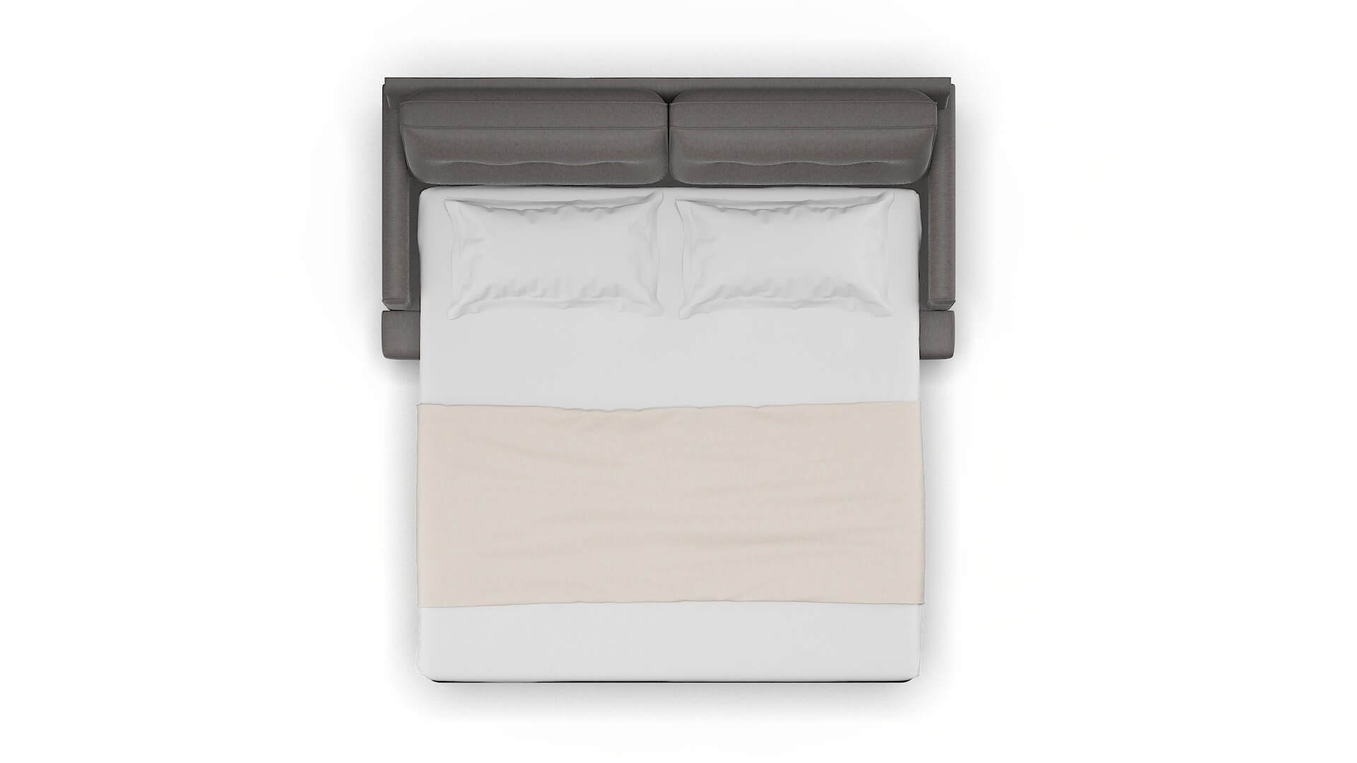 Naples Cosmo Charcoal Sofa Sleeper Espresso legs 3