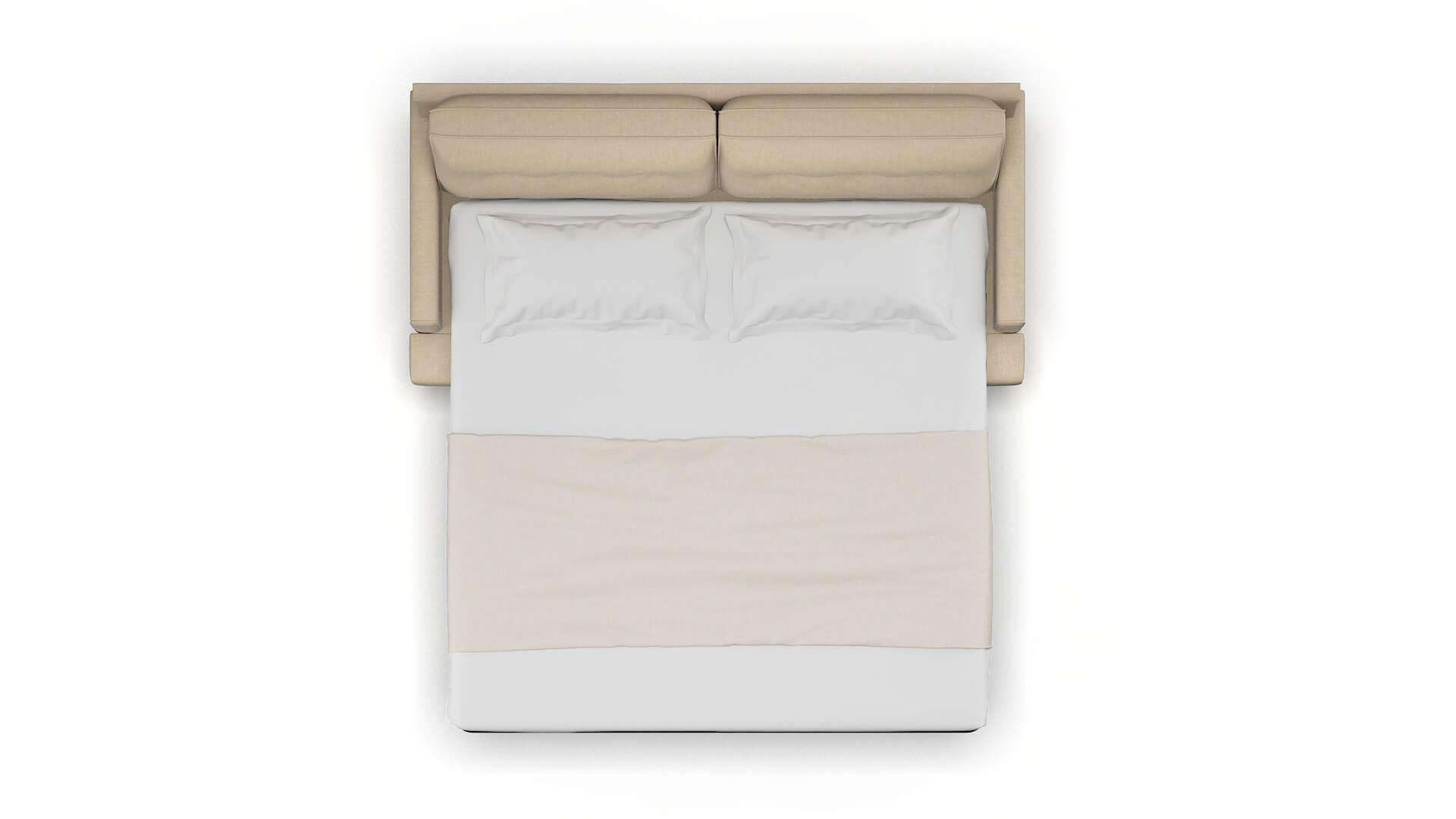 Naples Cosmo Fawn Sofa Sleeper Espresso legs 3