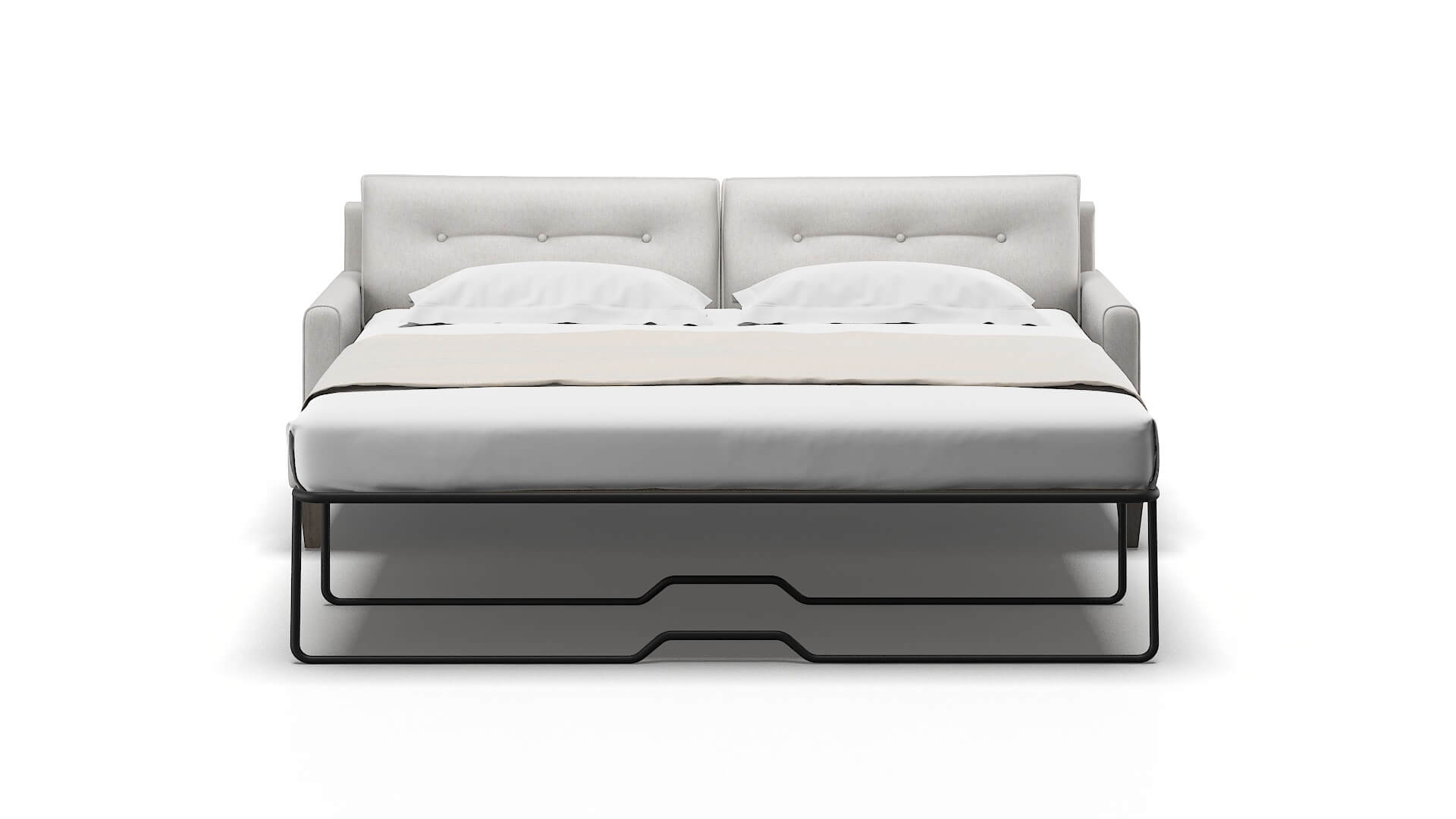 Naples Cosmo Silver Sofa Sleeper Espresso legs 1