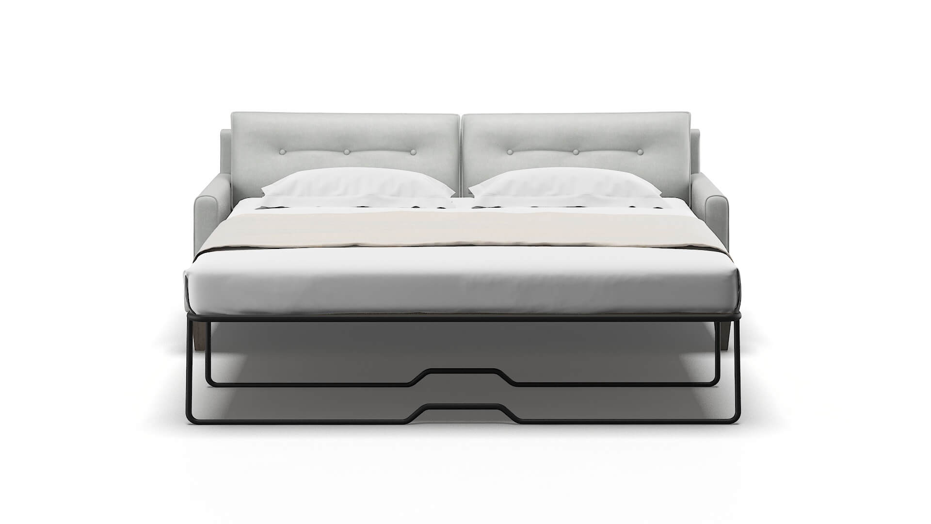 Naples Dawson Platinum Sofa Sleeper Espresso legs 1