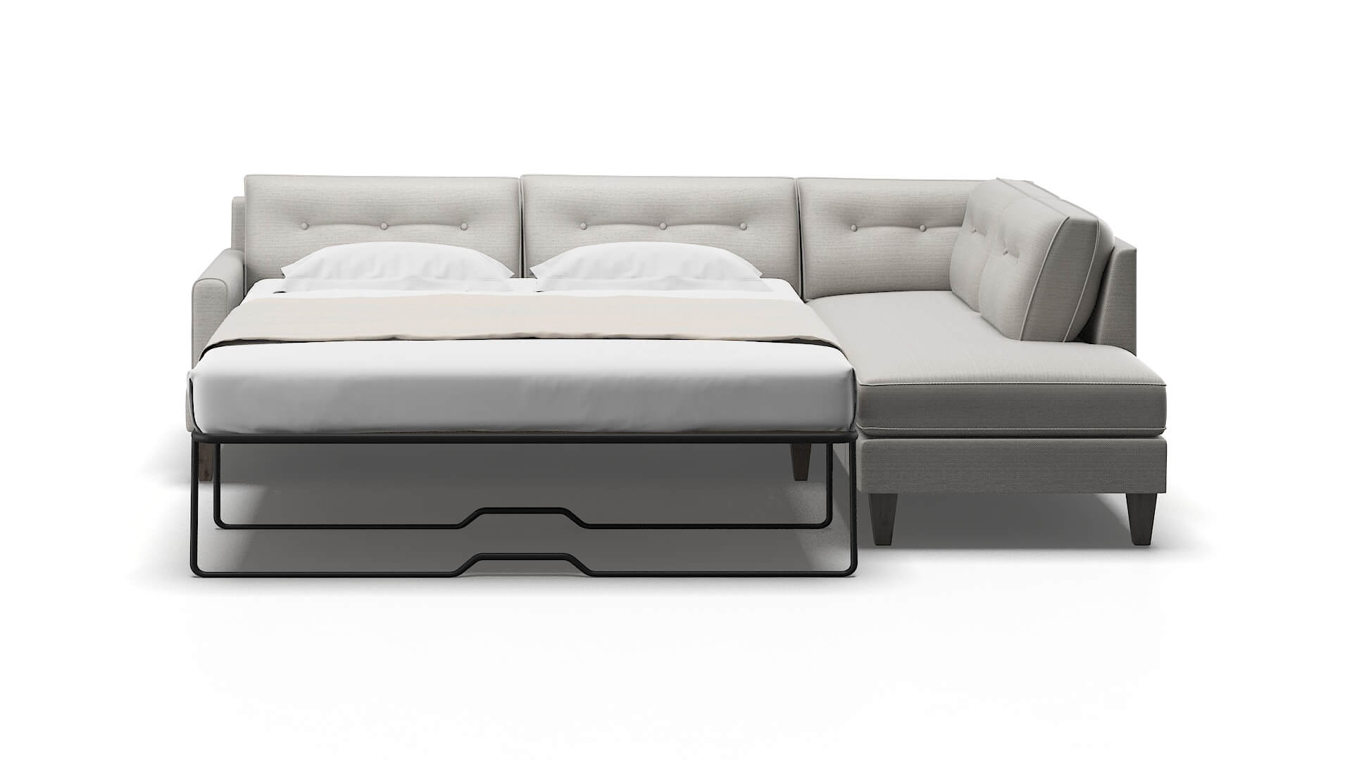 Naples Derby Grey Panel Sleeper Espresso legs 1