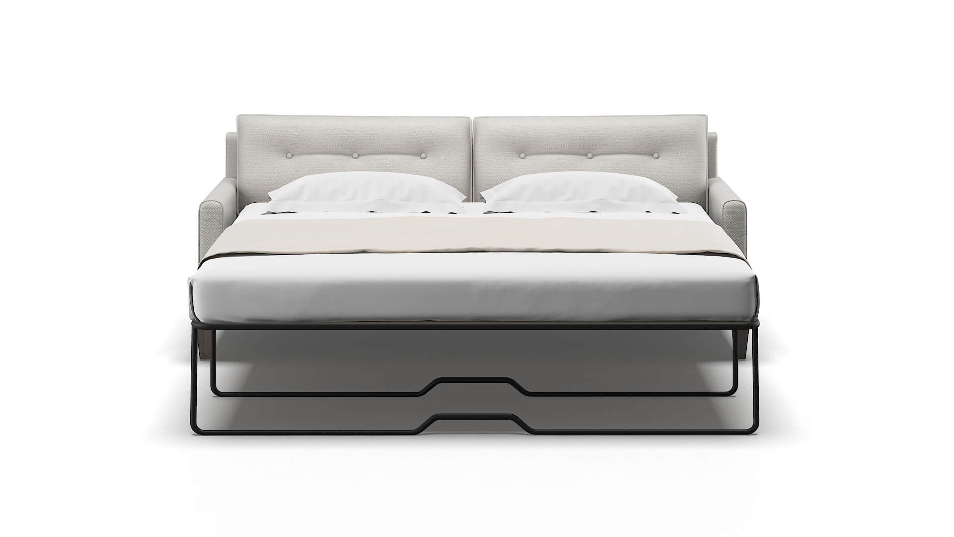 Naples Derby Grey Sofa Sleeper Espresso legs 1