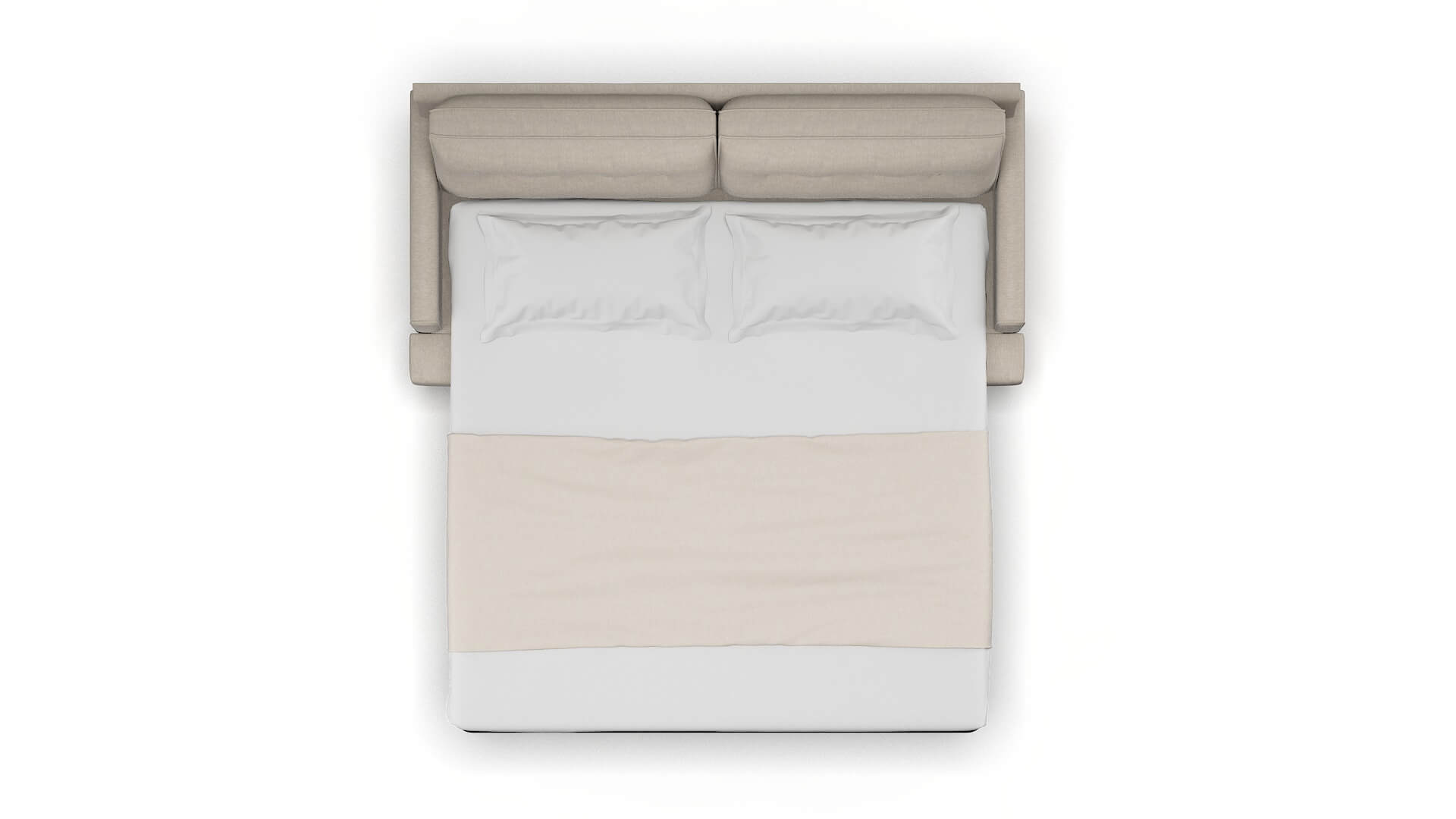 Naples Derby Linen Sofa Sleeper Espresso legs 3