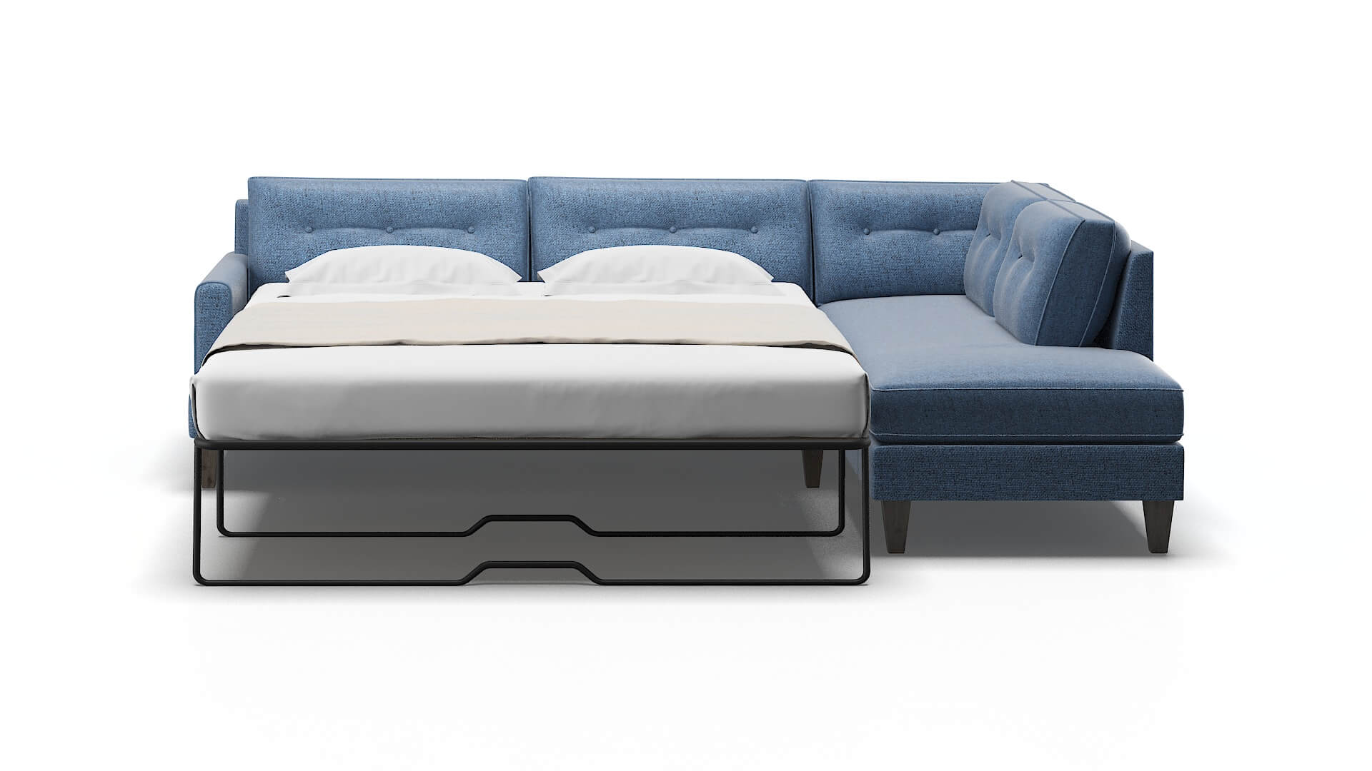 Naples Derby Navy Panel Sleeper Espresso legs 1