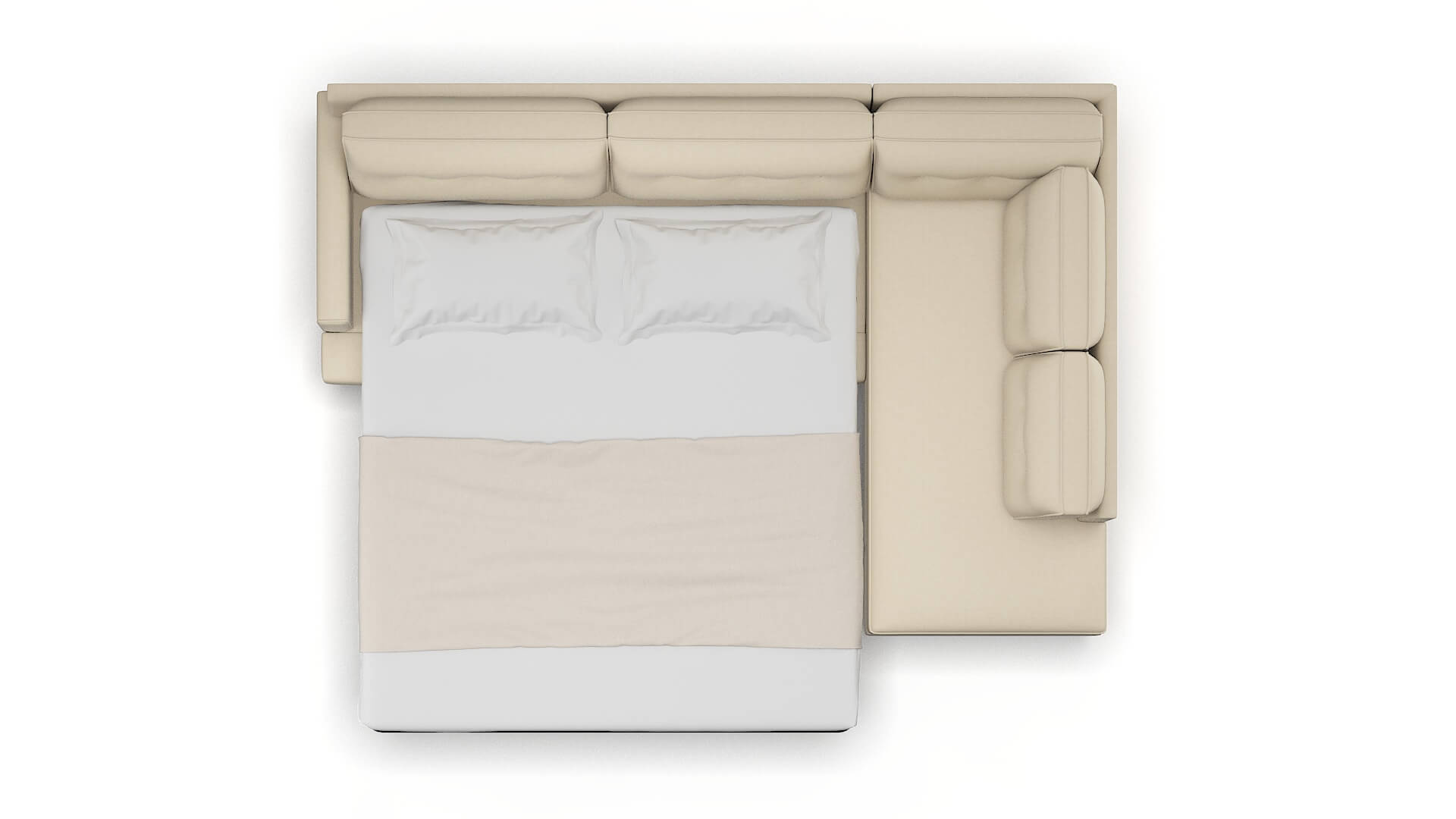 Naples Dream_d Almond Panel Sleeper Espresso legs 3