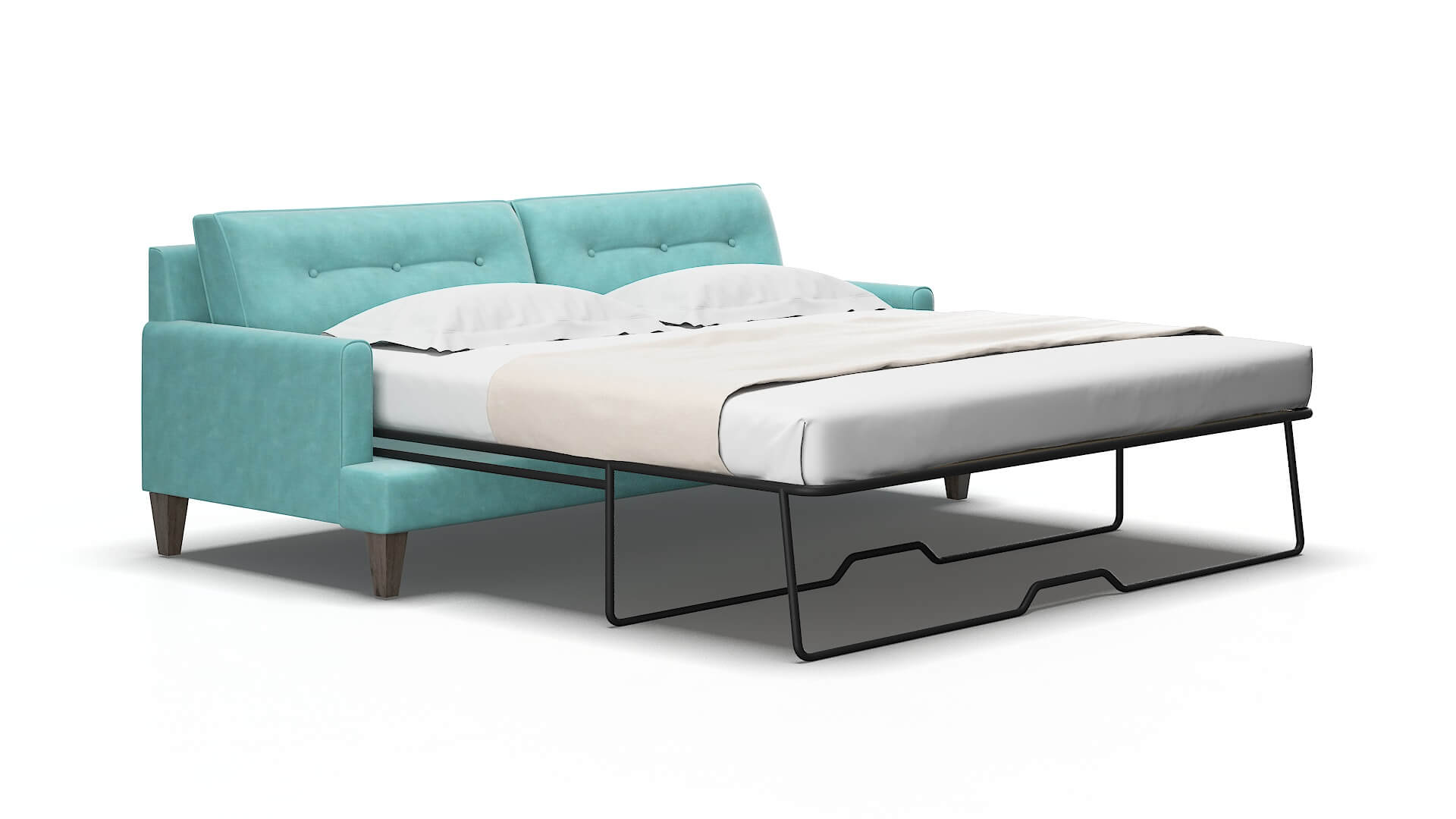 Naples Dream_d French_blue Sofa Sleeper Espresso legs 2