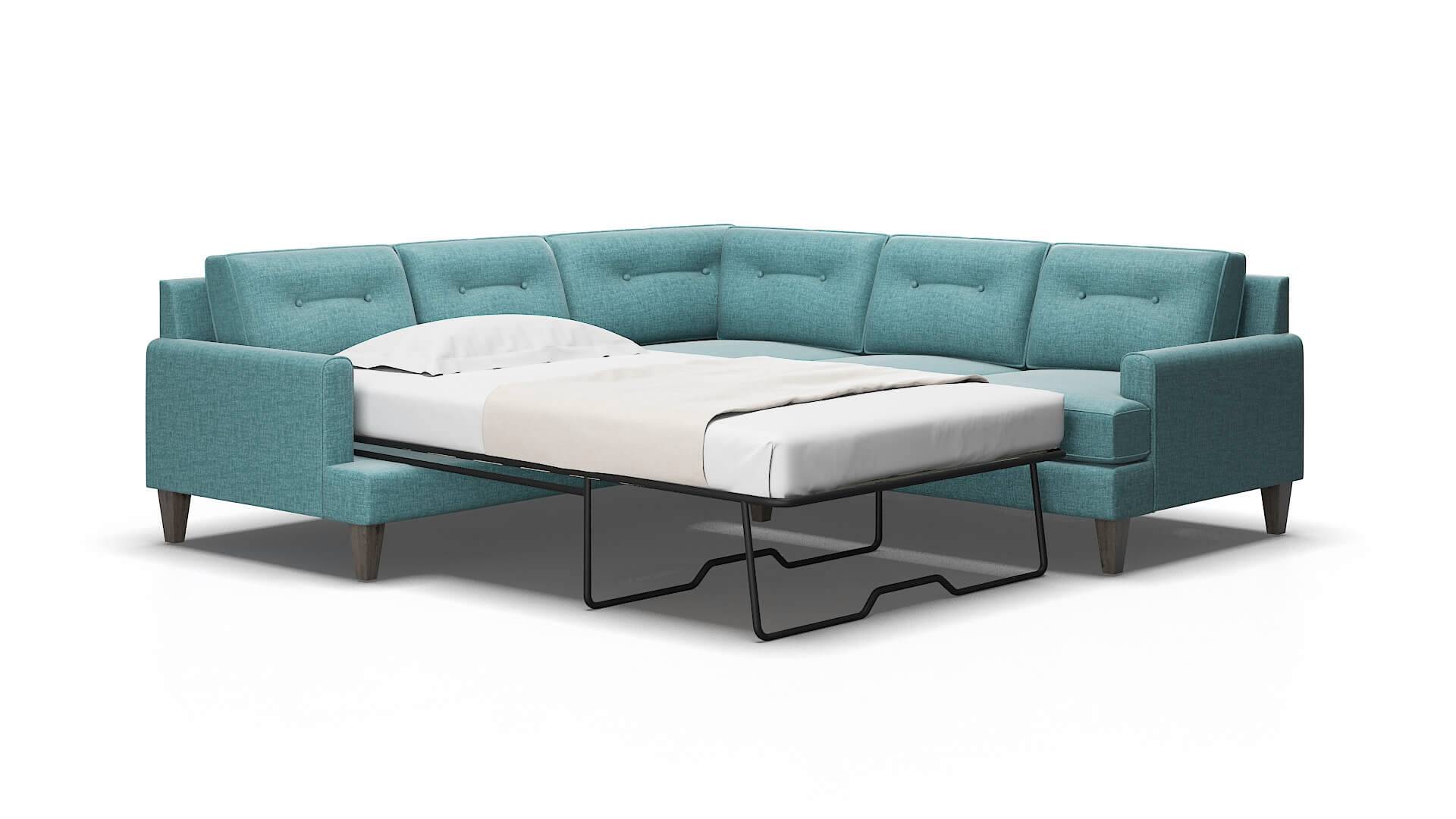 Naples Elliot eclipse Sectional sleeper Espresso Legs  2