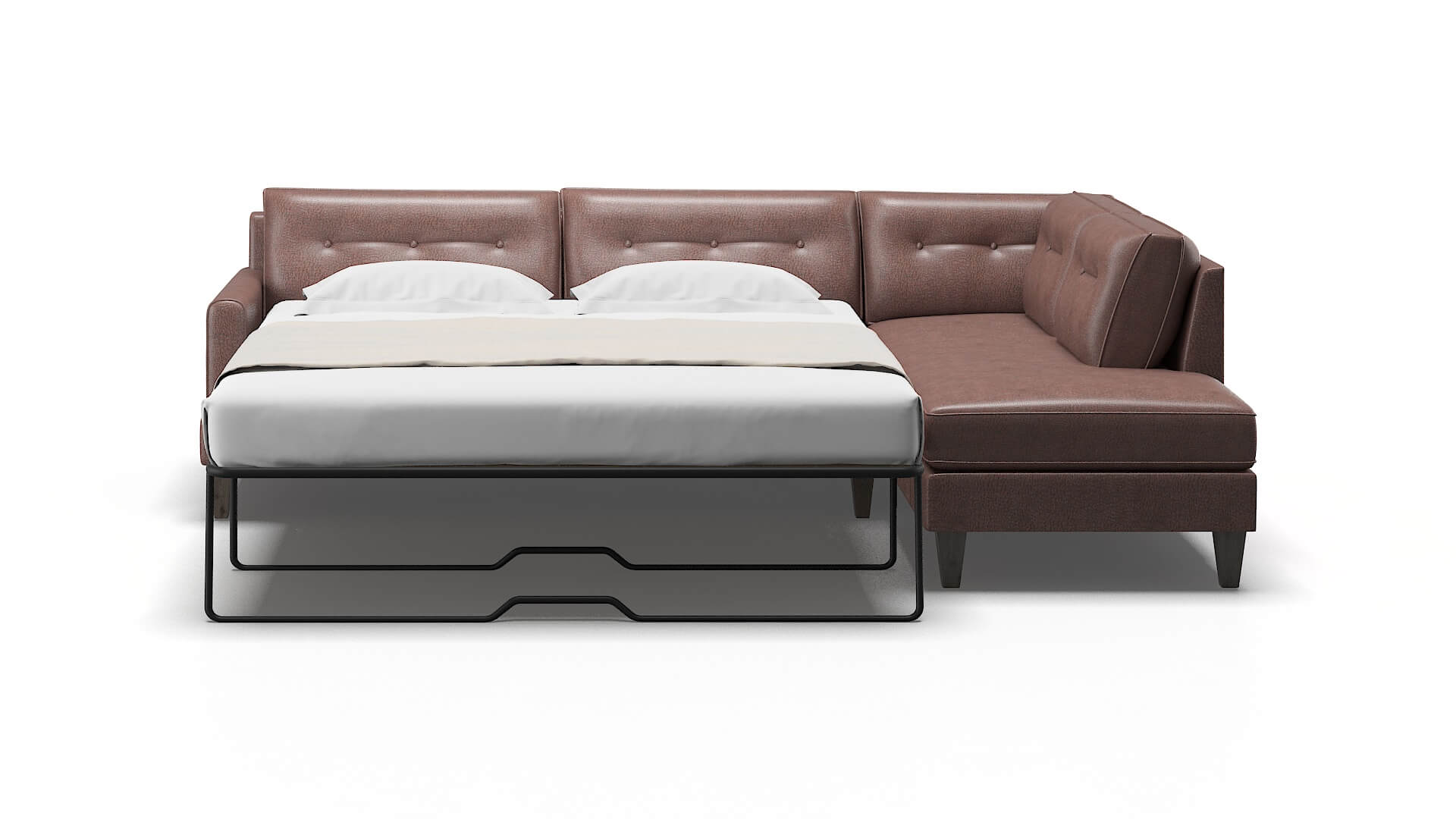 Naples Ford Brown Panel Sleeper Espresso legs 1