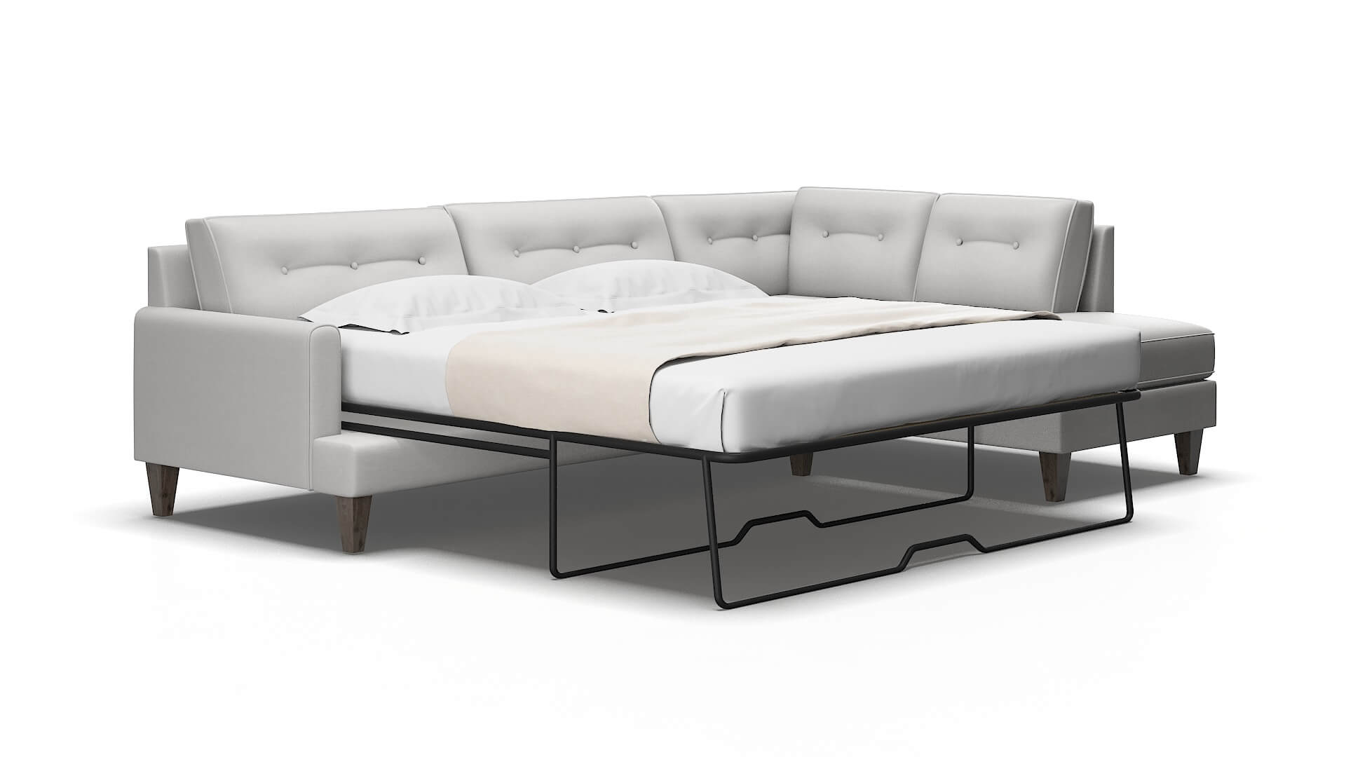 Naples Geo sterling Panel sleeper Espresso Legs  2