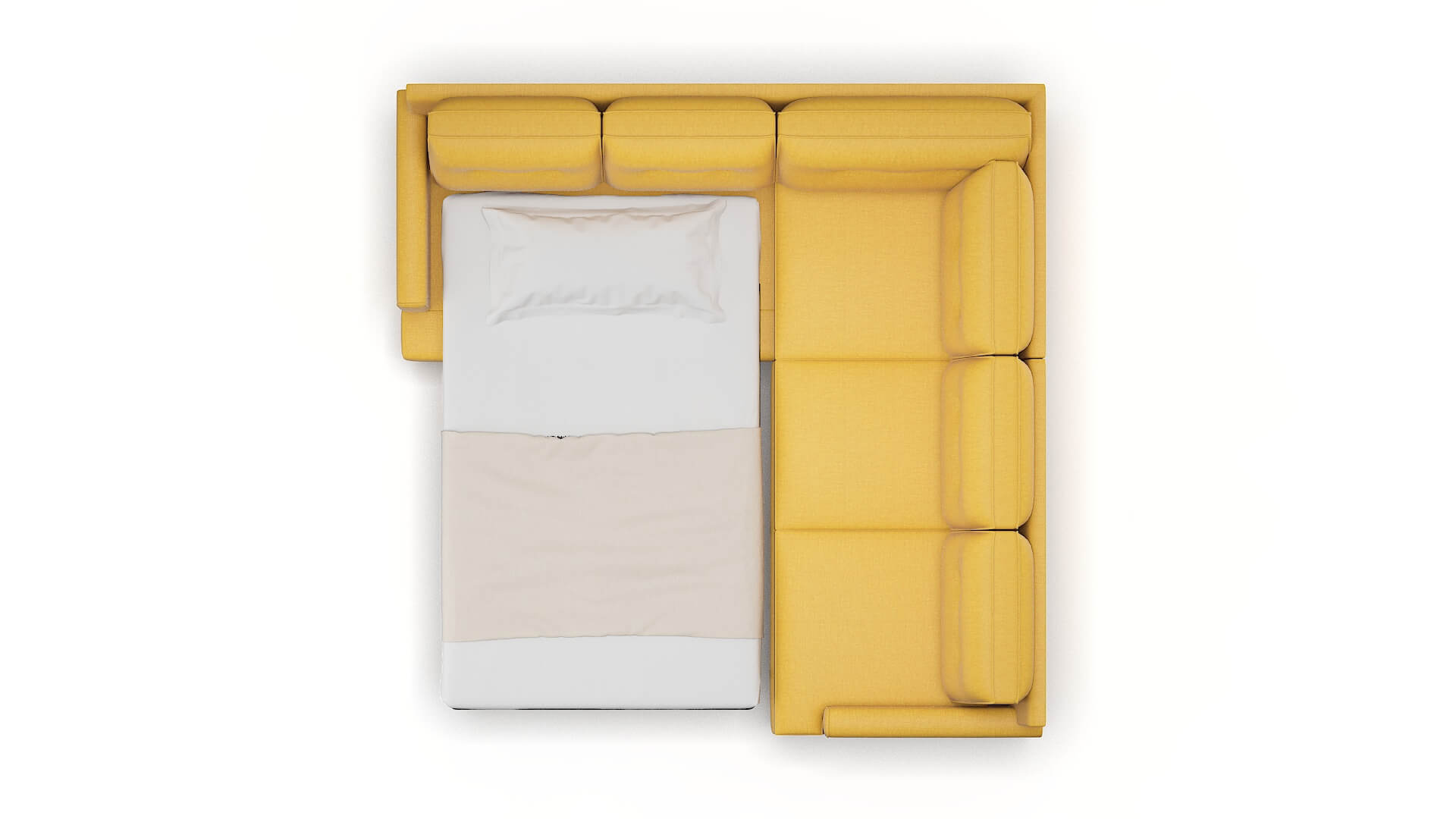 Naples Glee Aglow Sectional Sleeper Espresso legs 3